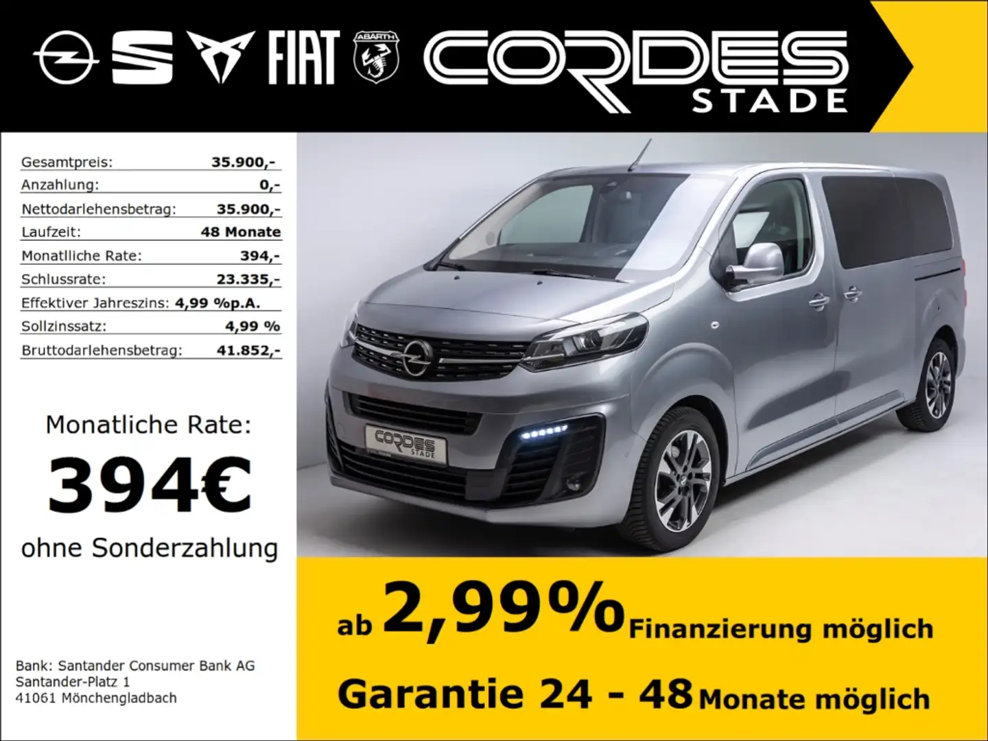 Opel Zafira Life M Automatik Kamera ACC Allwetter (11) Gris - 1