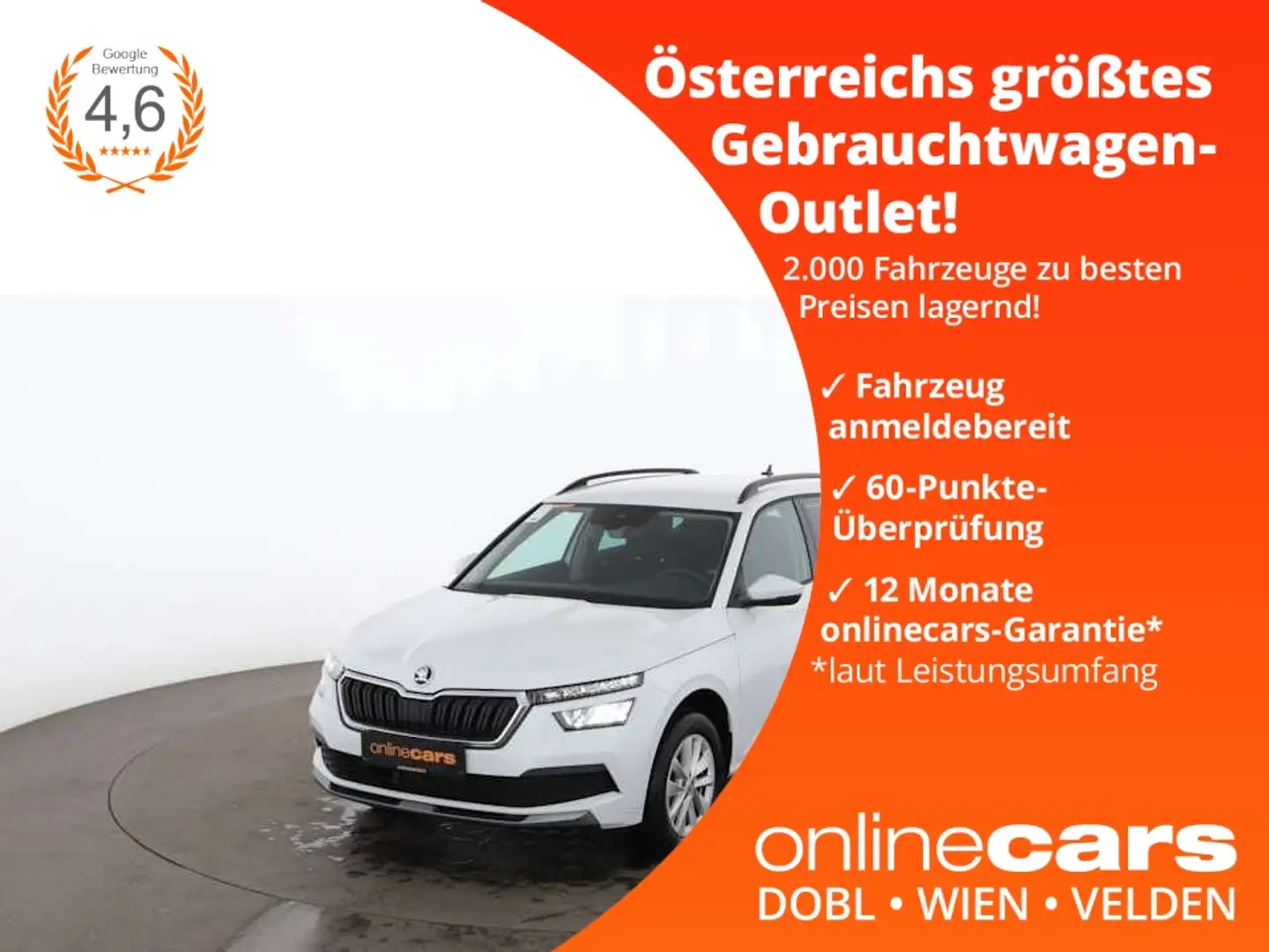 Skoda Kamiq 1.0 TSI Selection LED RADAR DIGITAL-TACHO Bianco - 1