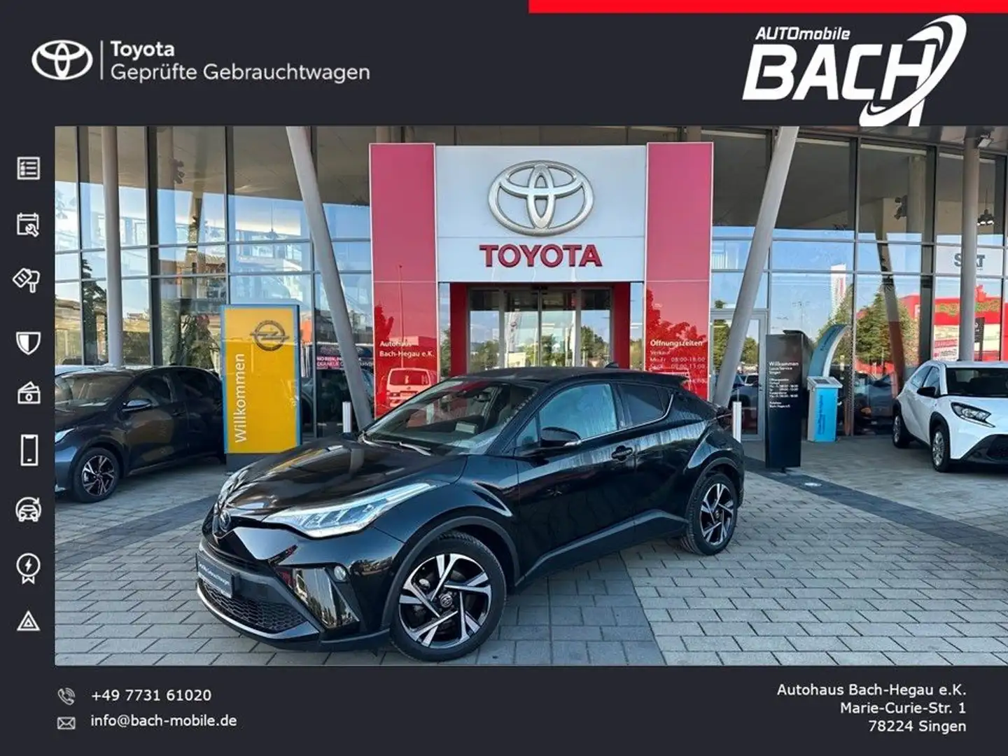 Toyota C-HR 2.0 Hybrid Team Deutsch., LED, KAMERA, PARK Schwarz - 1