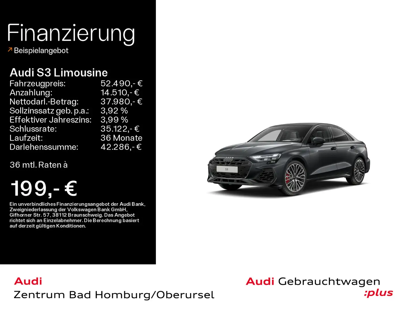 Audi S3 TFSI quattro*Navi*Matrix*Alu*HUD*SO Grau - 1
