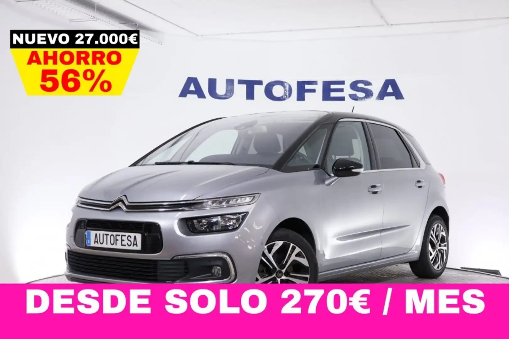 Citroen C4 SPACETOURER 1.2i 130CV FEEL 5P # NAVY,CAMARA TRASE Szary - 1