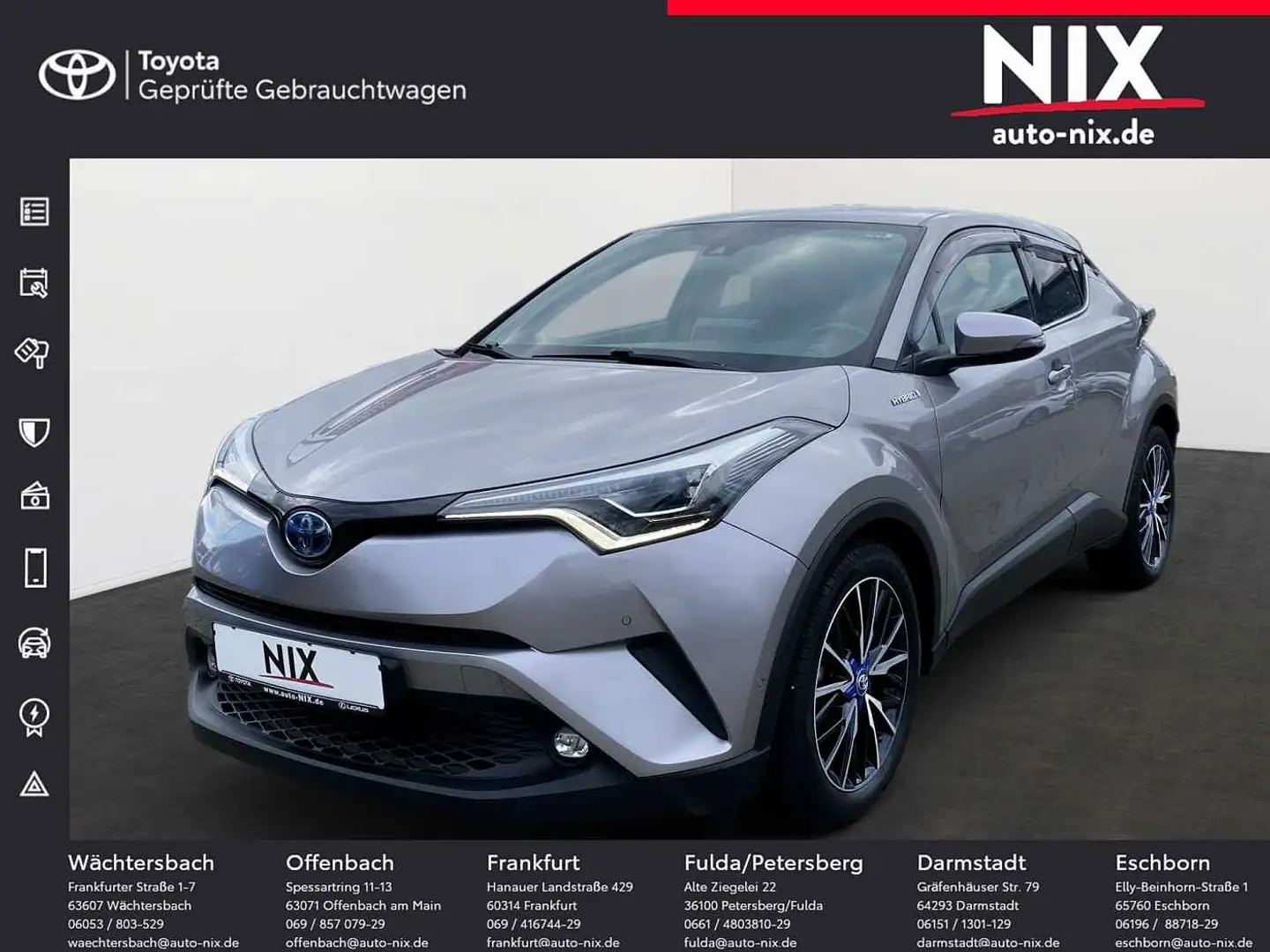 Toyota C-HR 1.8 Hybrid Lounge LED KLIMA SHZ KAMERA Grau - 1
