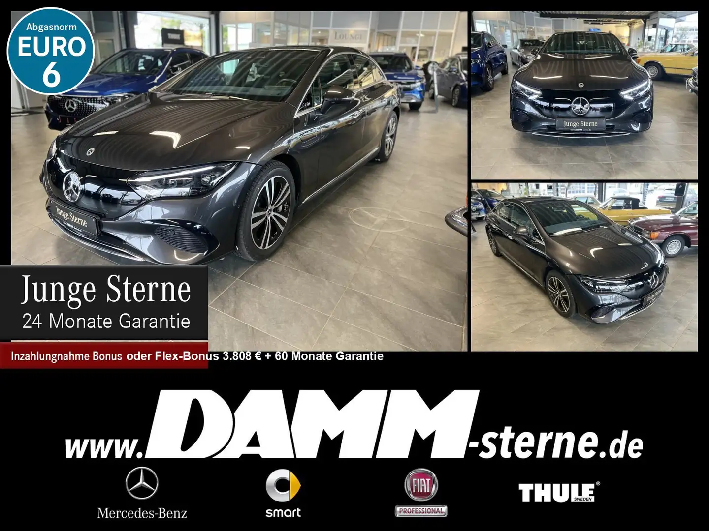 Mercedes-Benz EQE 350 EQE 350 4M Pano-Dach/DigiLight/Burm/HeadUP/+Flex Gris - 1