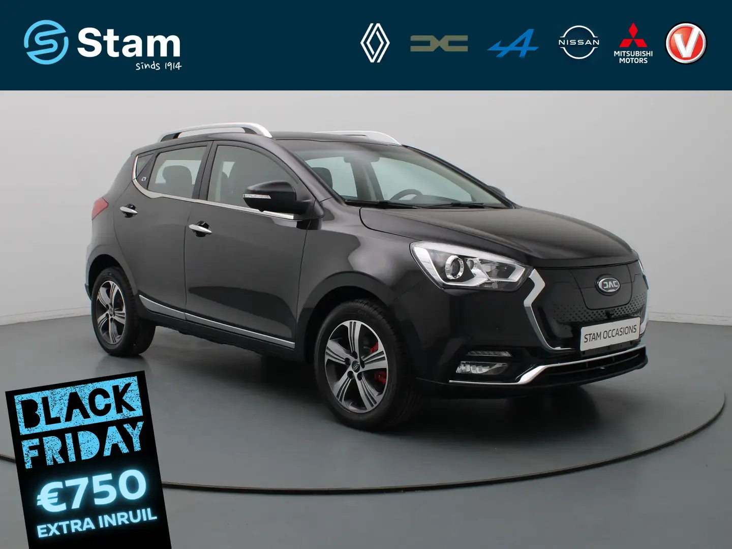 JAC IEV7S 39kWh Achteruitrijcamera | Stoelverwarming v Schwarz - 1