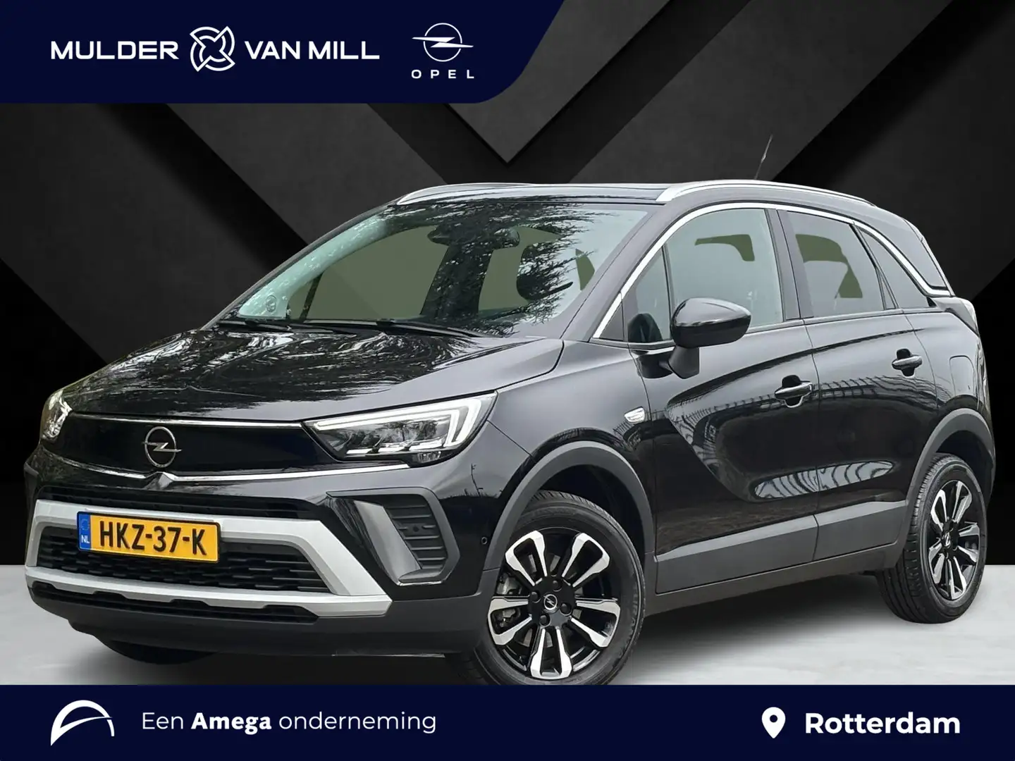 Opel Crossland Elegance 1.2 Turbo 110pk | PANODAK | 180° CAMERA | Zwart - 1