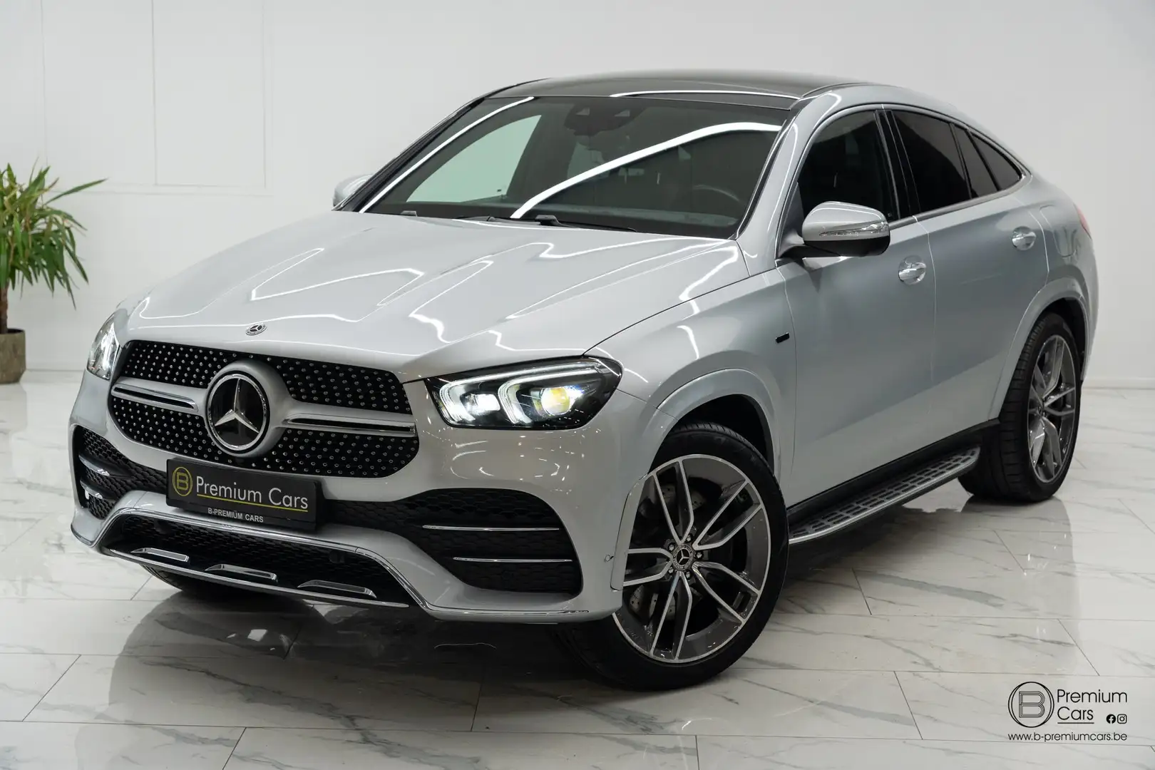 Mercedes-Benz GLE 350 de coupe AMG line! Full, Burmester, Pano! Cruise! Silber - 2