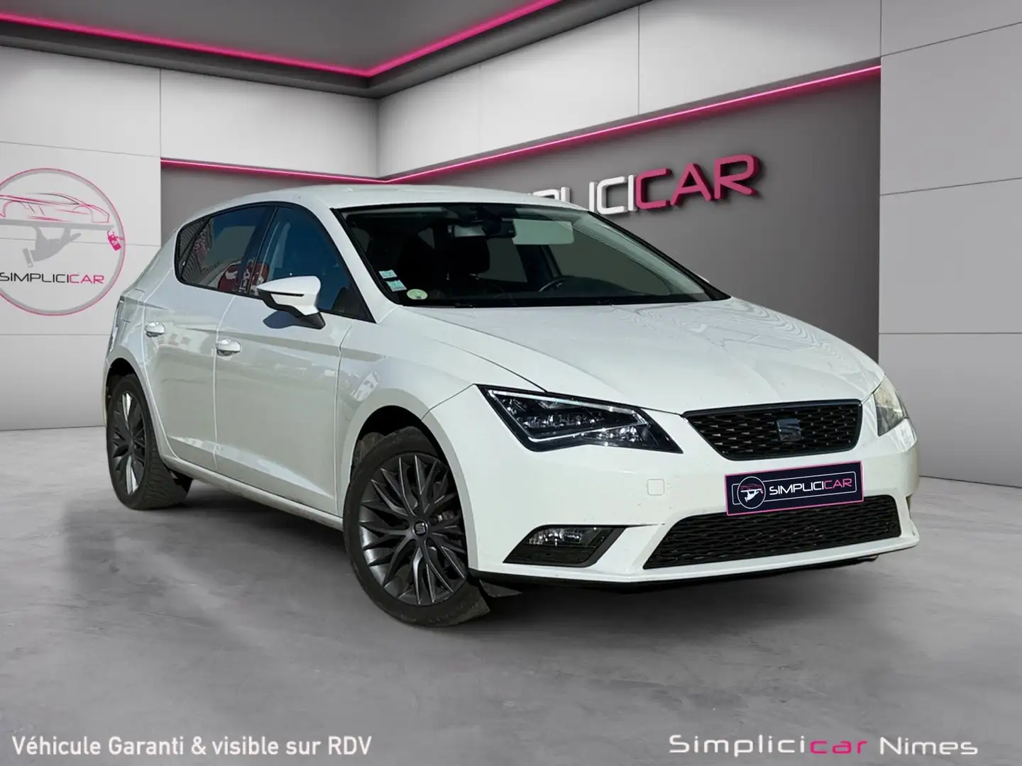 SEAT Leon Leon 1.6 TDI 105 Start/Stop i-Tech Blanc - 1