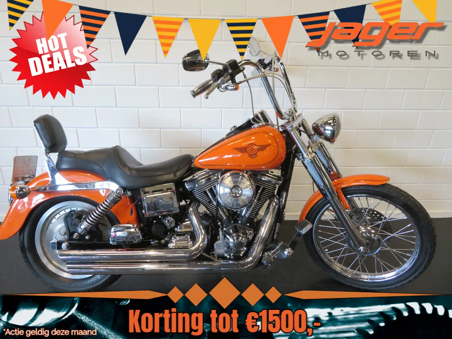 Harley-Davidson Dyna Wide Glide FXDWG 1340 TOPSTAAT Oranžová - 1
