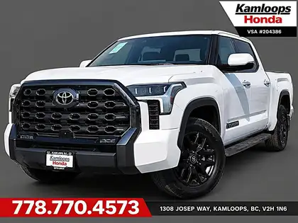 White 2025 Toyota Tundra Pickup Truck Four-Wheel Drive Automatic