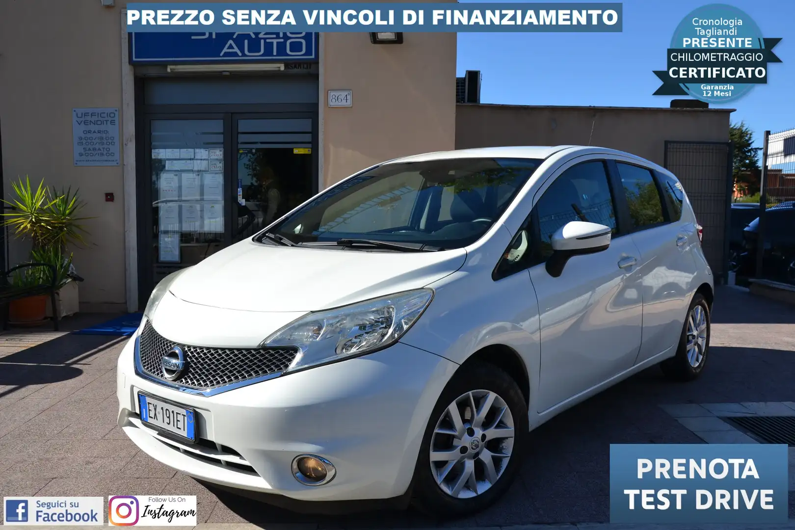 Nissan Note 1.5 dci Acenta 90cv *Tagliandata Nissan - Unipro'* Blanc - 1