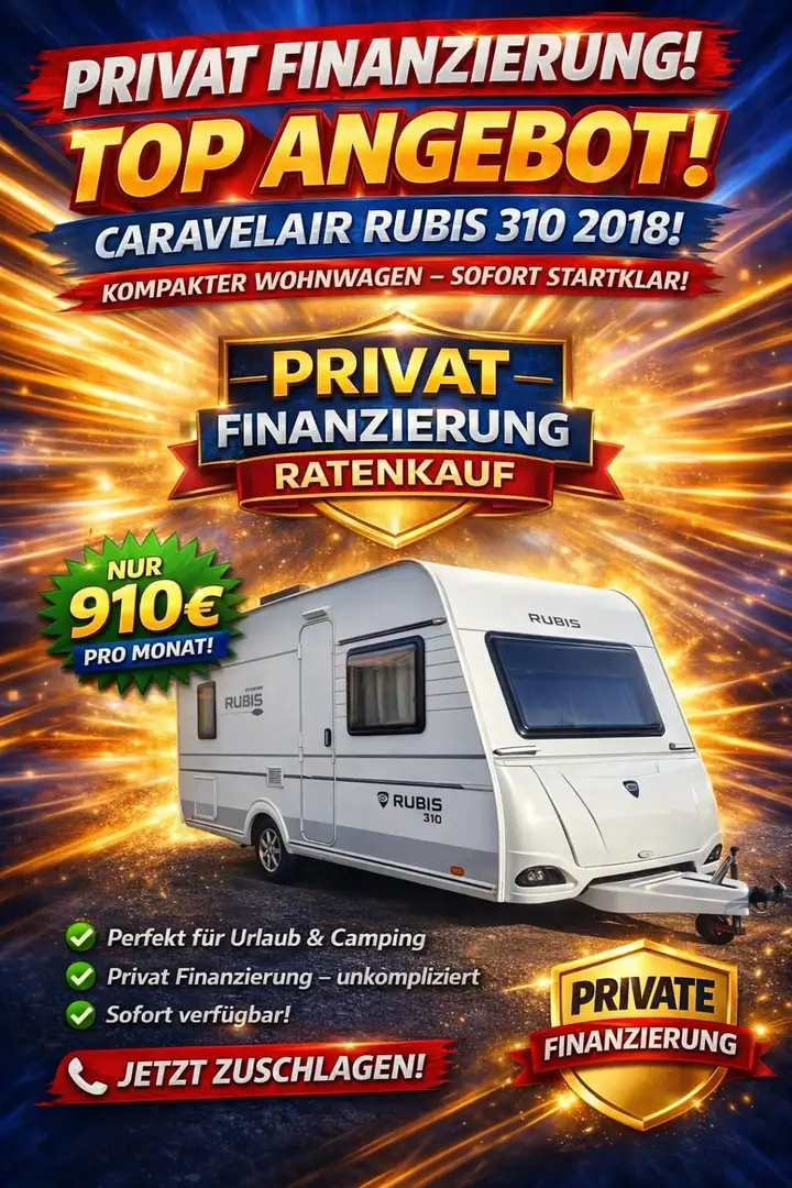 Caravans-Wohnm Caravelair Rubis 310 Ratenkauf möglich - 1