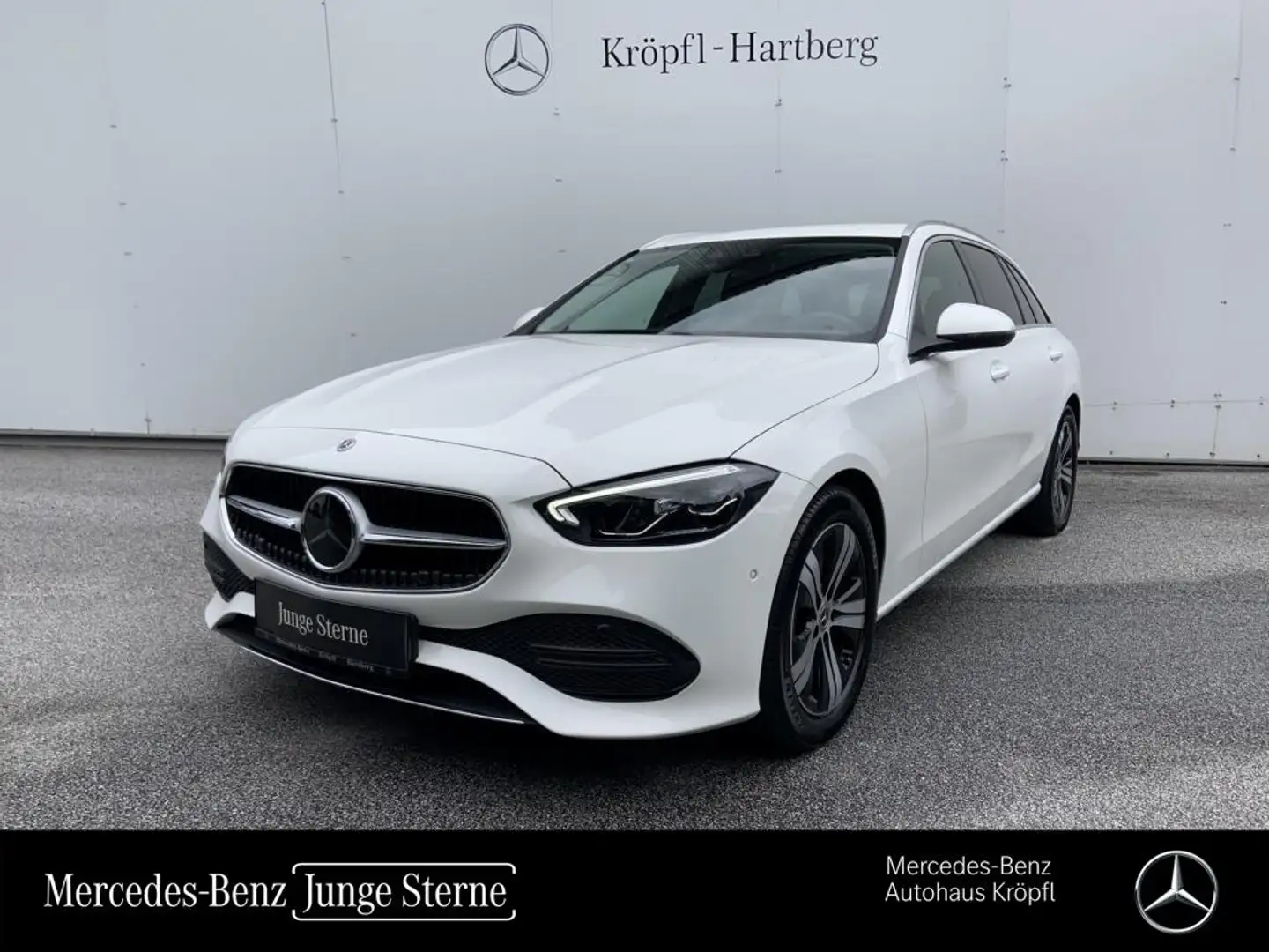 Mercedes-Benz C 220 d T-Modell Distr MBUX Navi RKam PTS Shz Weiß - 1