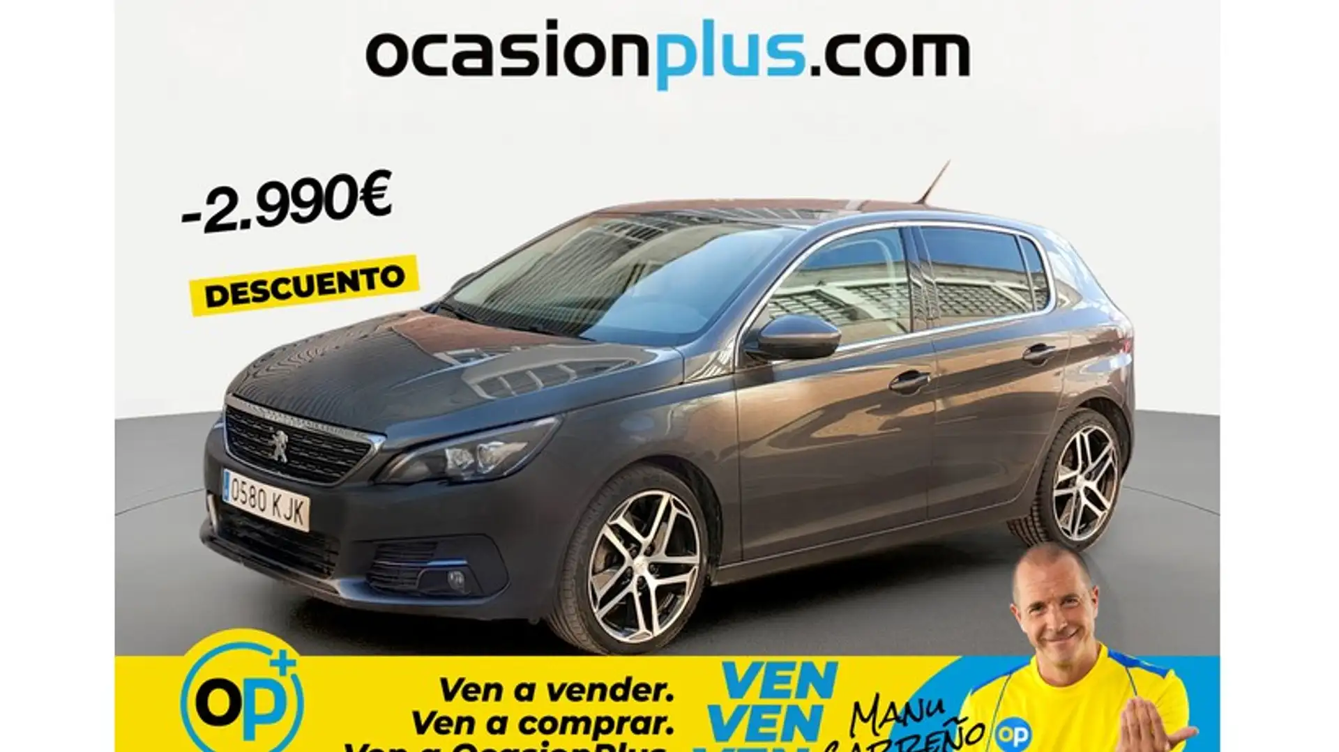 Peugeot 308 1.2 PureTech S&S Allure 130 Gris - 1
