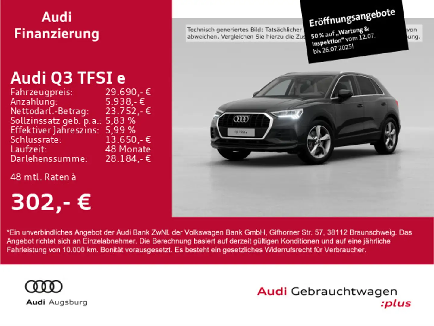 Audi Q3 45 S tronic *ACC*VIRTUAL*LED*NAVI*19'' crna - 1