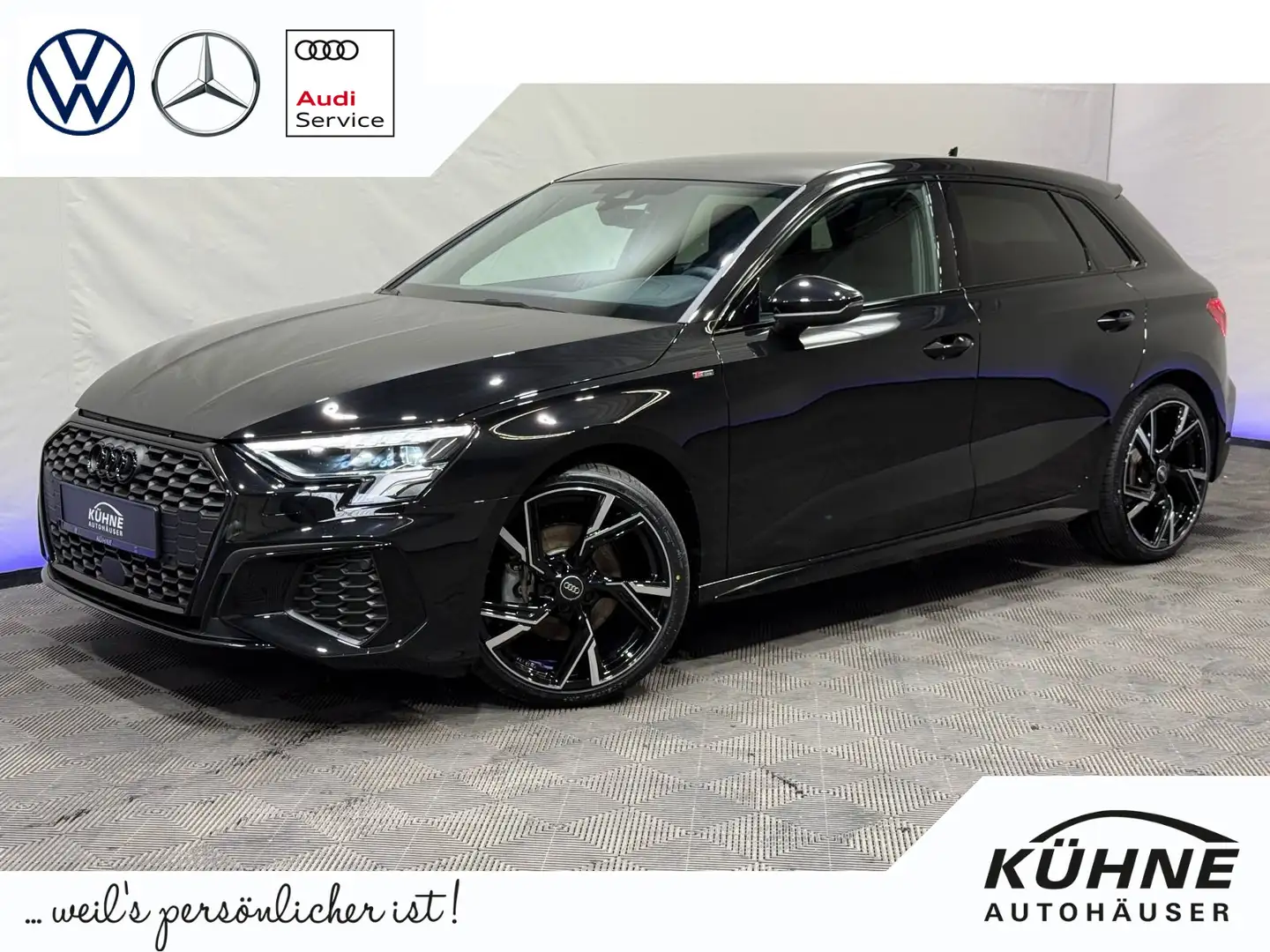 Audi A3 2x S-Line 1.5 TFSI | LED NAVI PANO Schwarz - 1