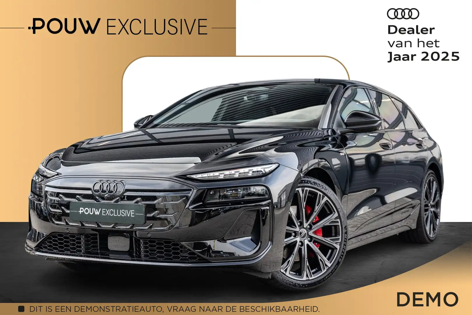 Audi A6 Avant e-tron 367pk S Edition performance 100 kWh | Zwart - 1