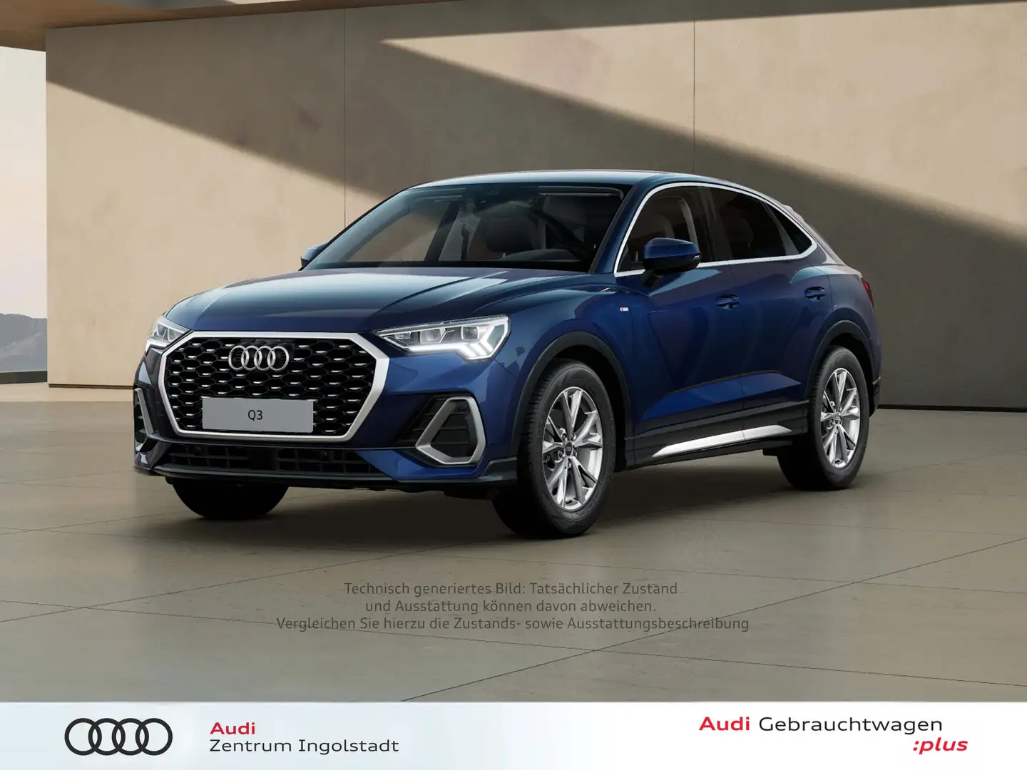 Audi Q3 Sportback 35 TFSI S line LED NAVI AHK 360° Blau - 1