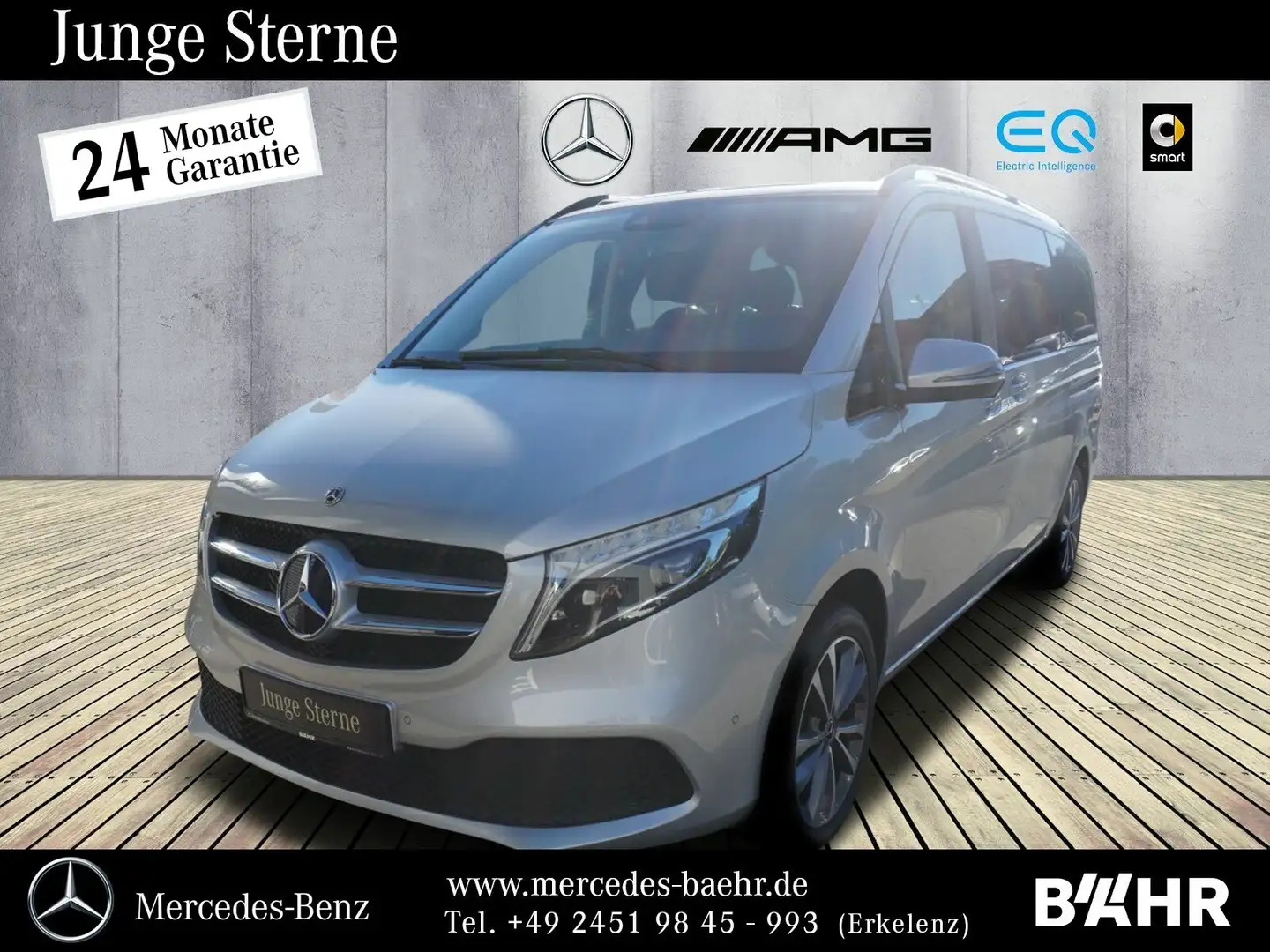 Mercedes-Benz V 220 V 220 d Lang Edition/Navi/LED-ILS/Parktronic/18" Srebrny - 1