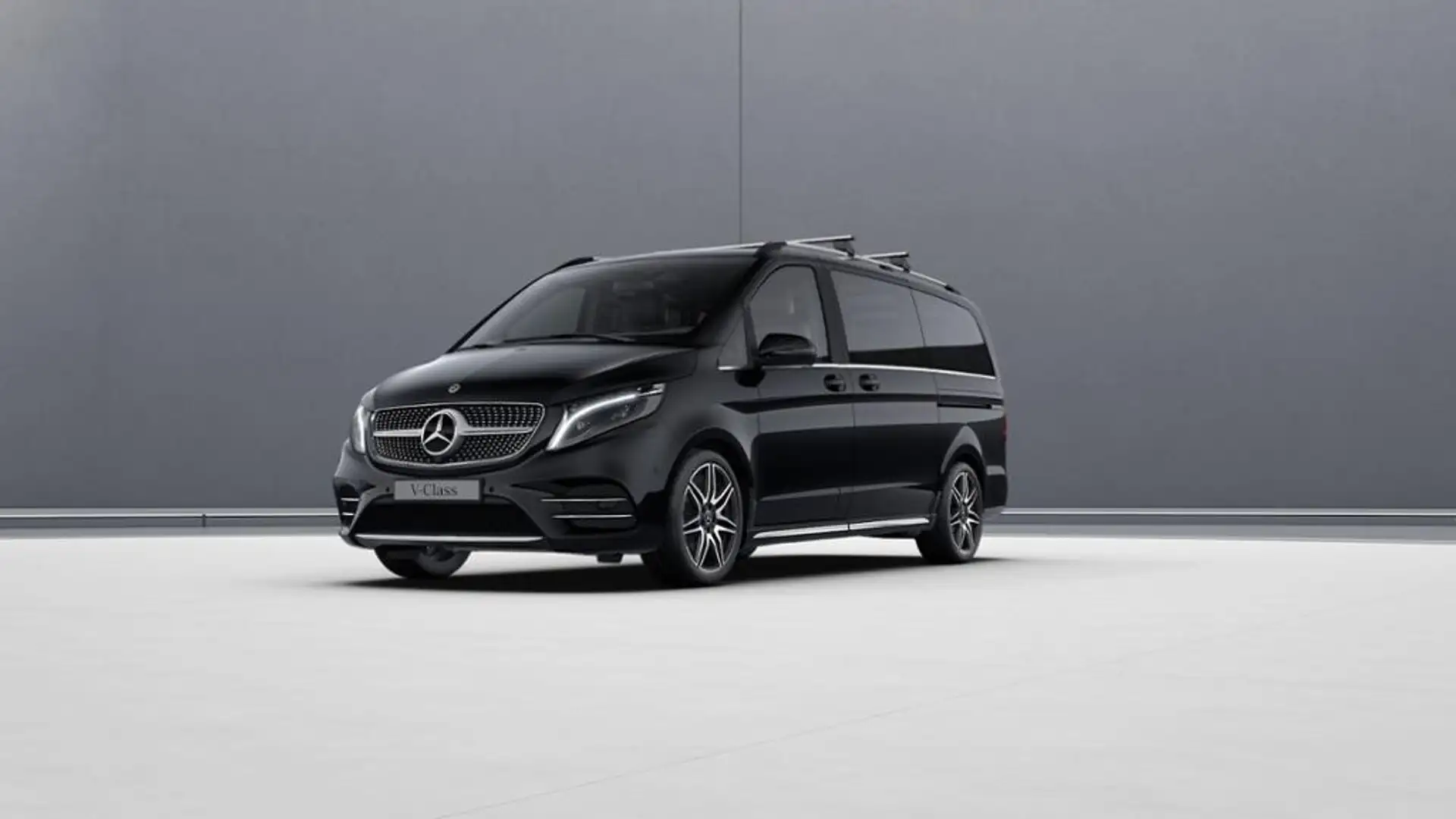 Mercedes-Benz V 300 d 4M lang EXCLUSIVE/AMG/Sthzg/AHK/Burm/Pano Zwart - 1