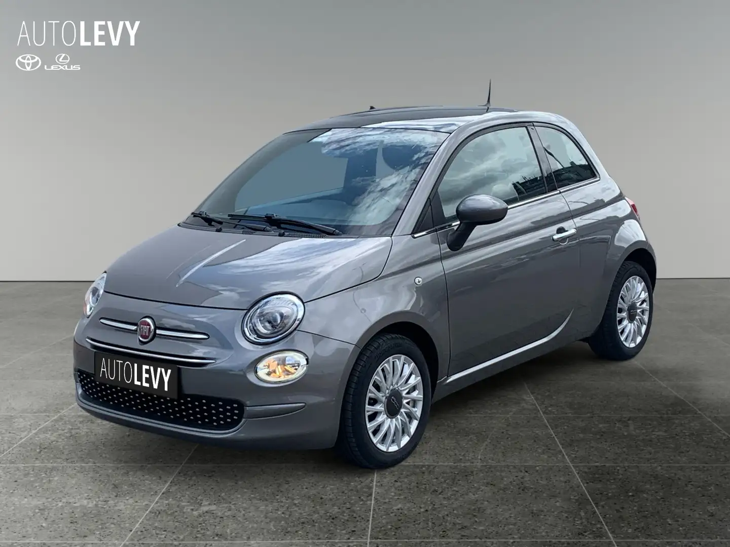 Fiat 500 1.2 8V S&S Lounge *PDC*Pano*8 fach Bereift* Šedá - 2
