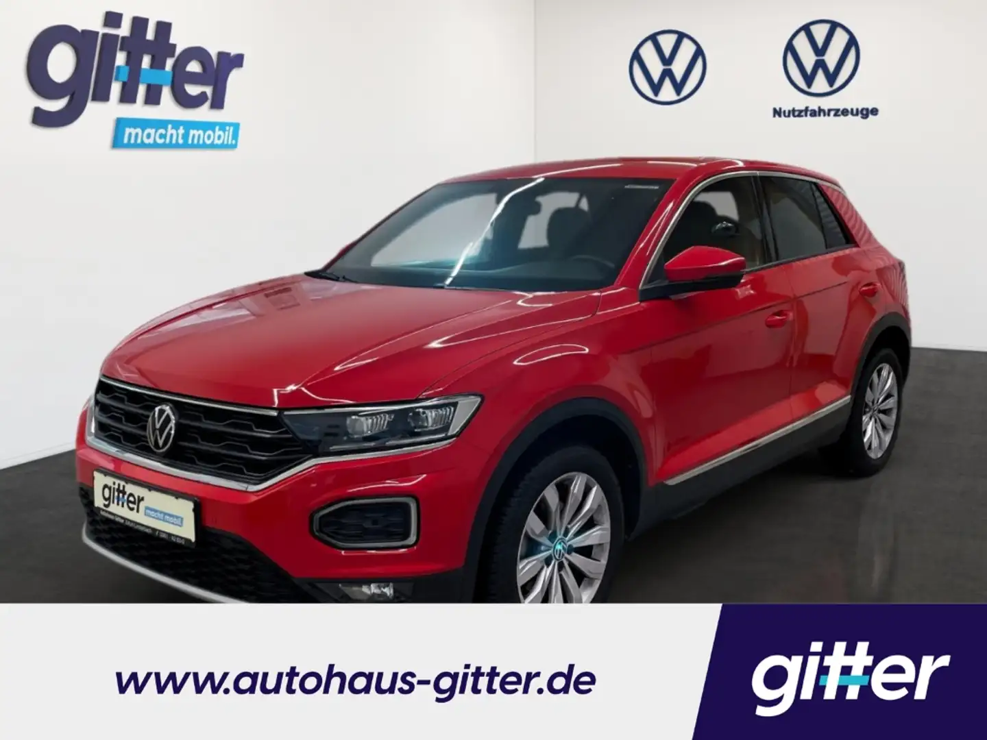 Volkswagen T-Roc 1.5 TSI DSG ACC WINTERPAKET DAB AHK-abnehmbar Navi Червоний - 1