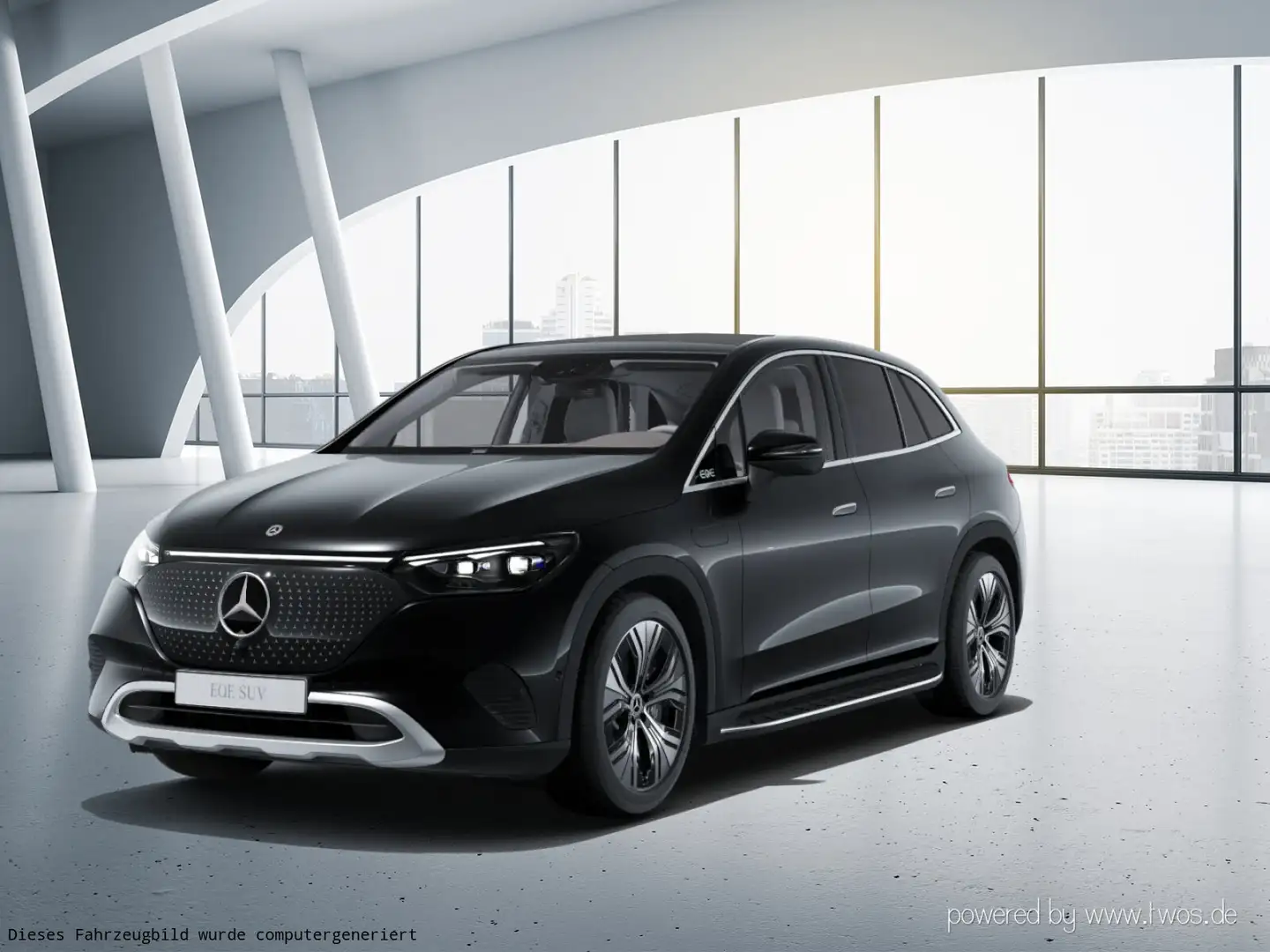 Mercedes-Benz EQE 350 EQE 350 4M Electric Art/Pano.-Dach/Distronic/AHK Schwarz - 2