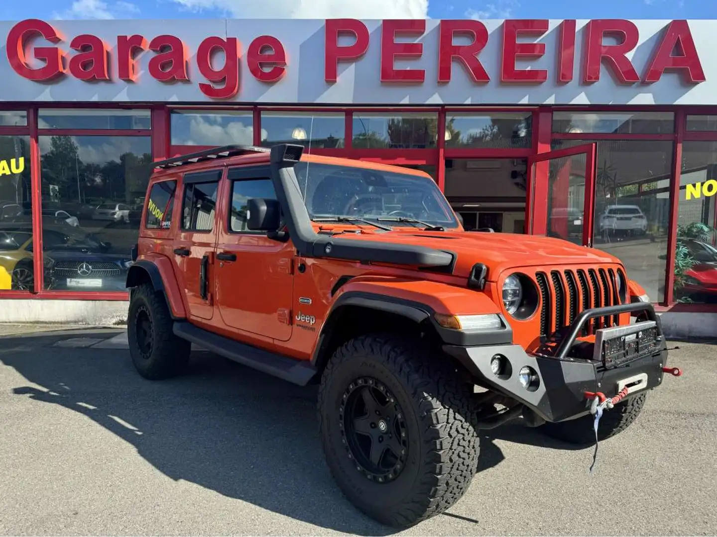 Jeep Wrangler 2.0 T-GDI SAHARA UNLIMITED CUIR NAVI Orange - 1