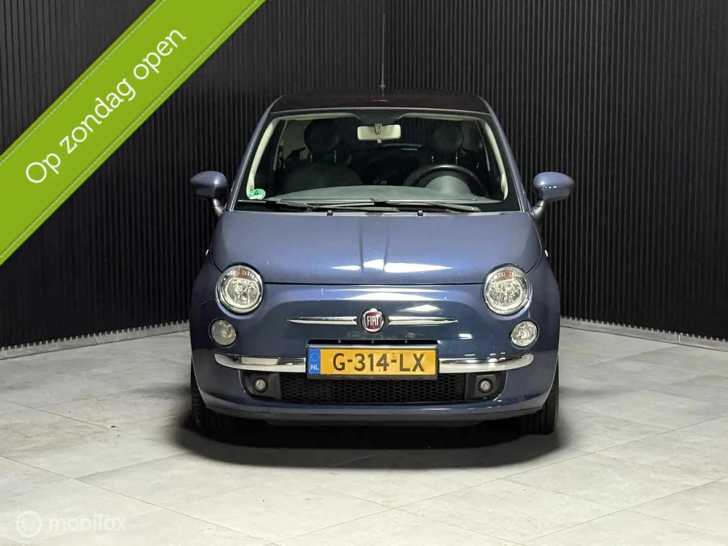 Fiat 500 1.2 Lounge|PANO|STOELVERWARMING|PARKSENSOR| Bleu - 2