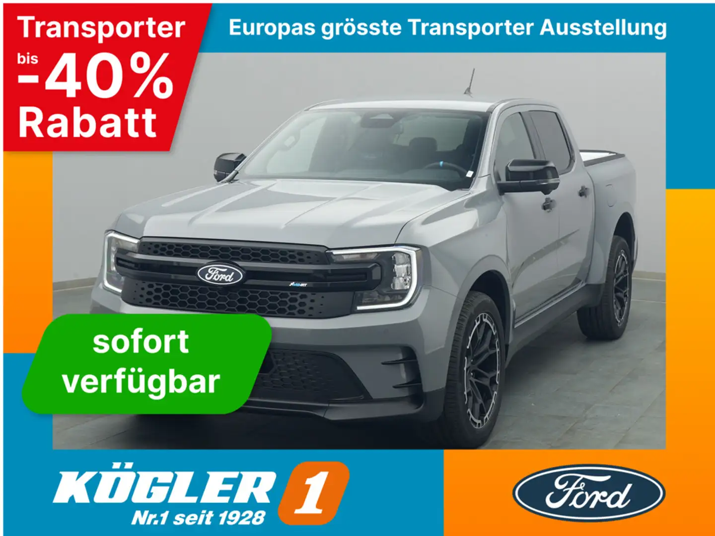 Ford Ranger MS-RT 240PS/Techno-/Komfort-Paket Gris - 1