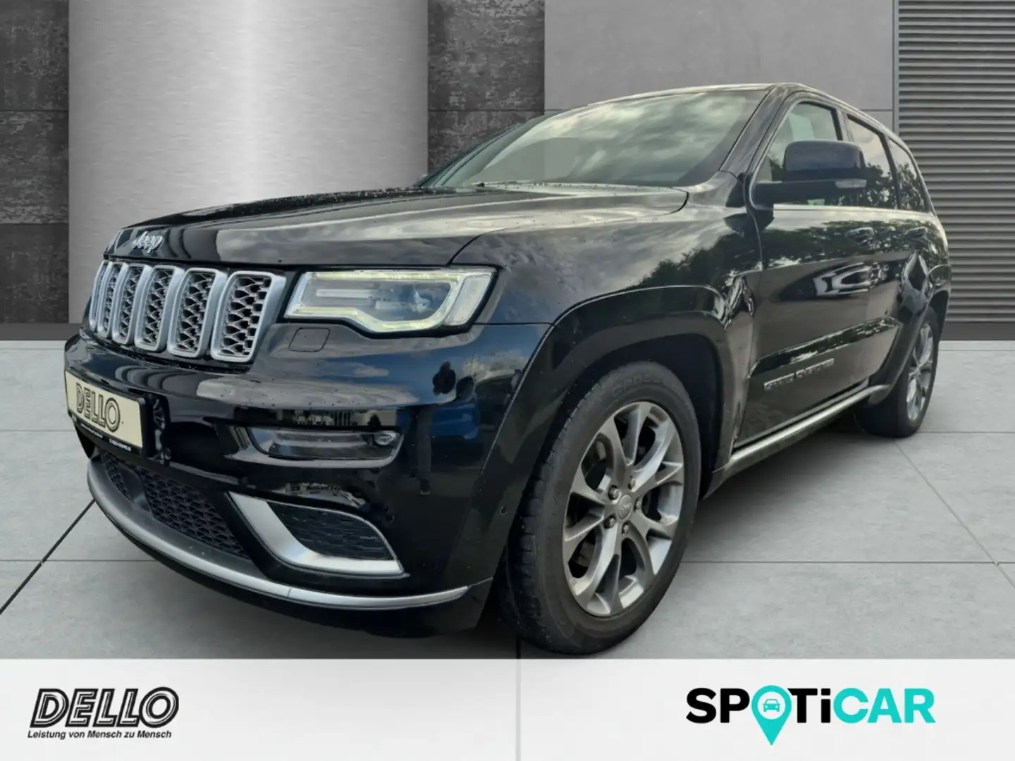 Jeep Grand Cherokee 3.0 CRD Summit Leder Dach AHK Luftfederung Navi Ha Noir - 1