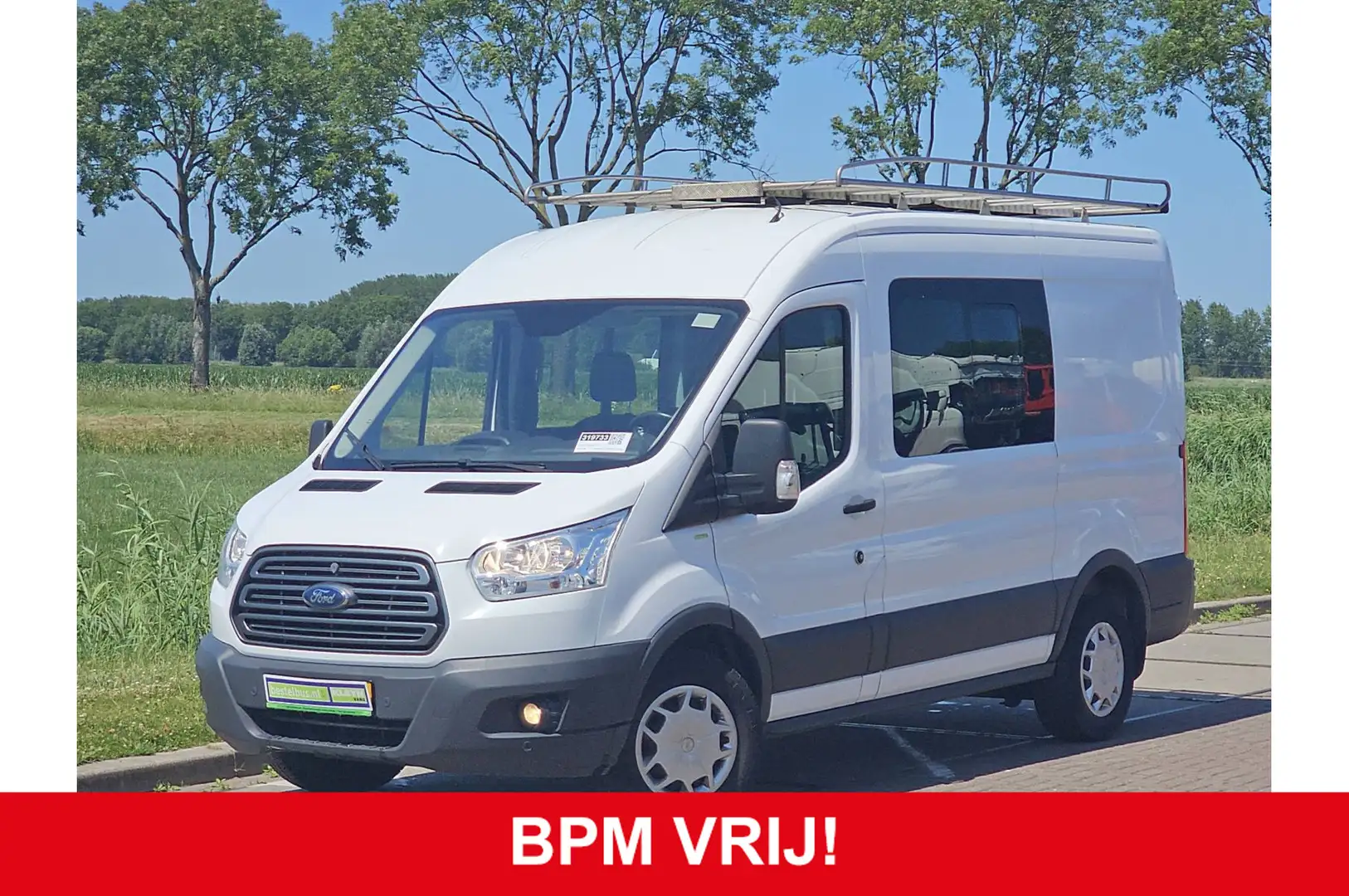 Ford Transit 330 2.0 TDCI L2H2 DC Airco Trekhaak Imperiaal-Trap White - 1