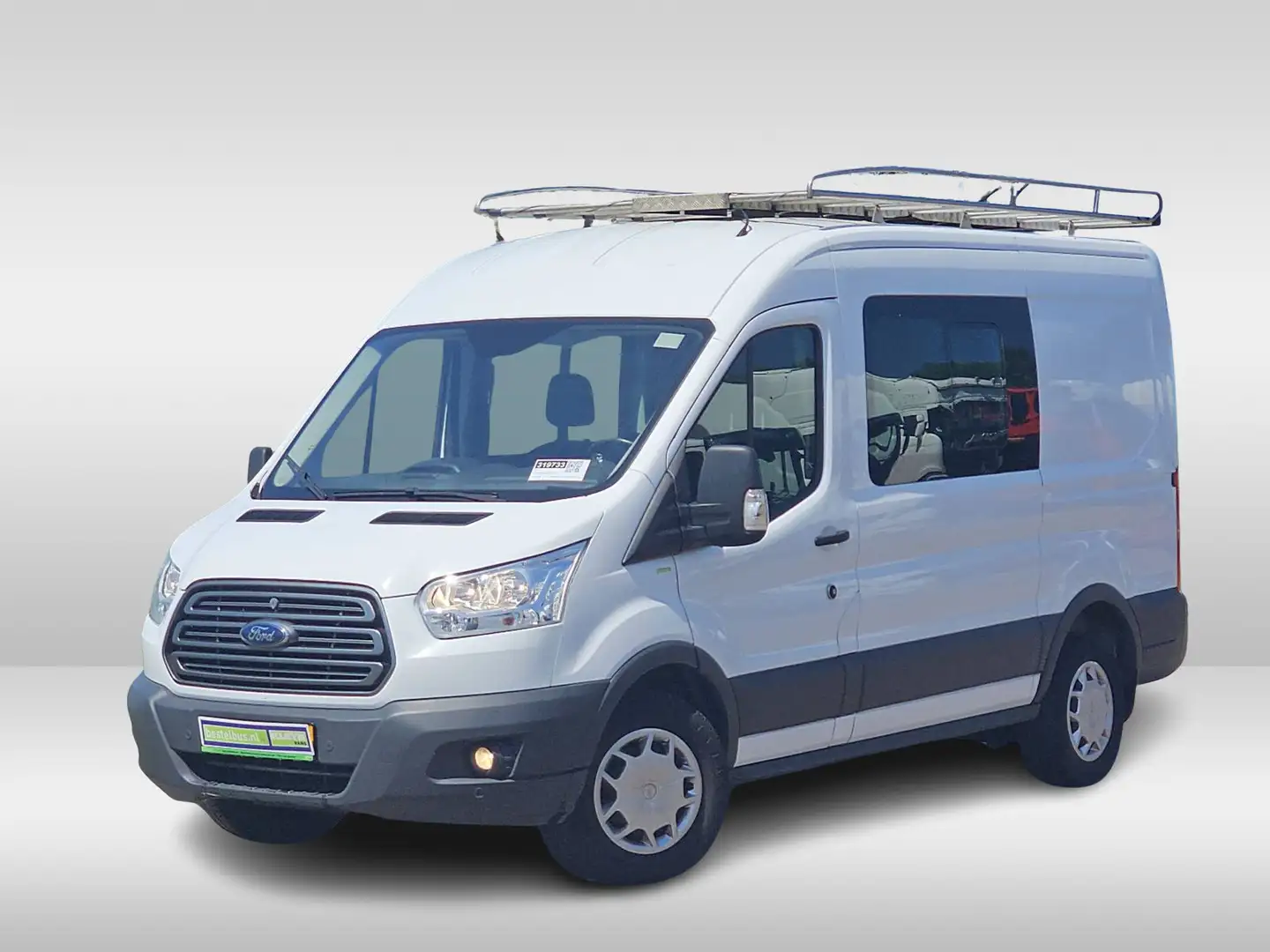Ford Transit 330 2.0 TDCI L2H2 DC Airco Trekhaak Imperiaal-Trap Wit - 1