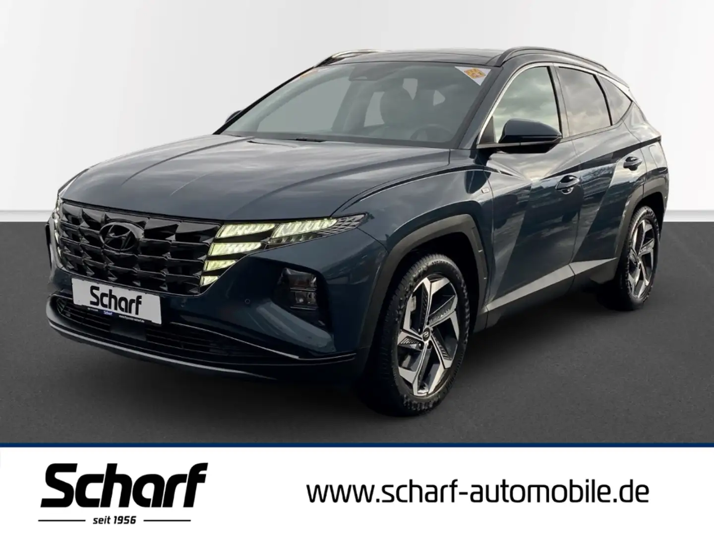 Hyundai TUCSON Prime Mild-Hybrid El. Panodach Navi Leder Blau - 1