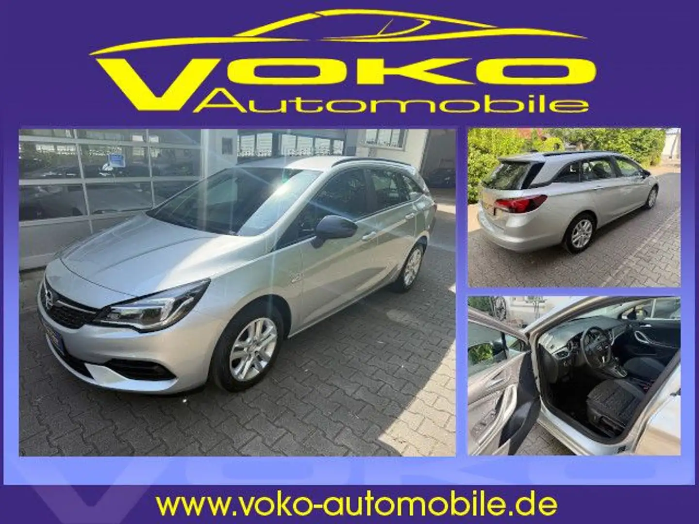 Opel Astra ST 1.5d Automatik Edition LED*NAVI 74tkm Silber - 1