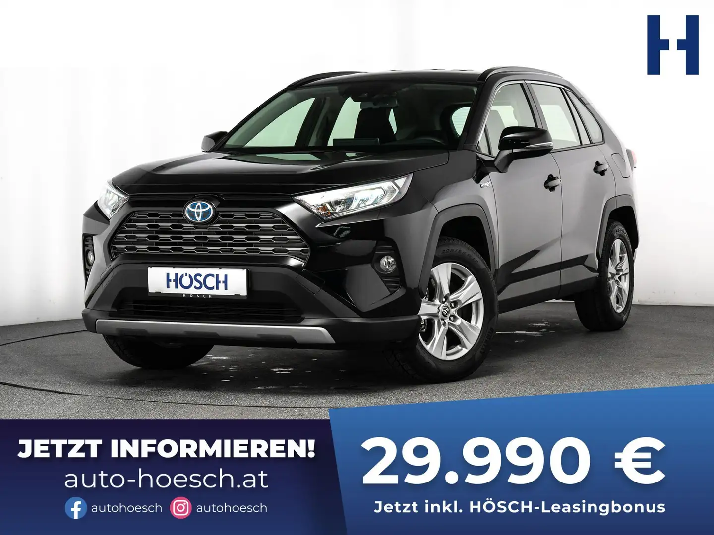 Toyota RAV 4 2,5 Hybrid 2WD Aut. ACTIVE WENIG KM Schwarz - 1