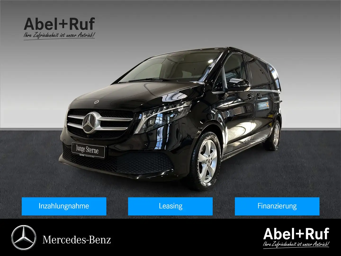 Mercedes-Benz V 300 d Kompakt AVANTGARDE+DISTRO+Burme+AHK+360° Schwarz - 1
