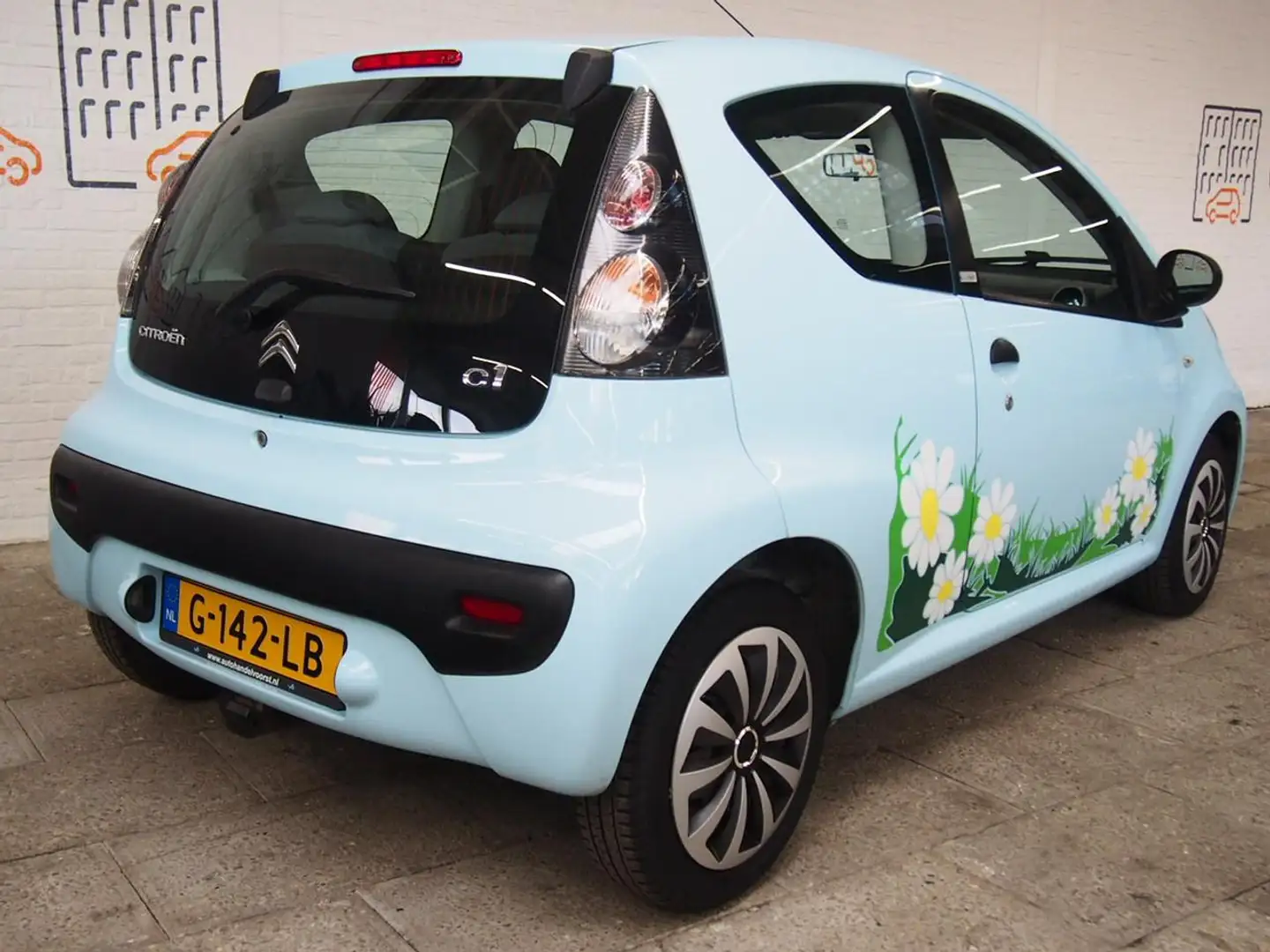 Citroen C1 1.0 Tendance Airco, Trekhaak (APK:Nieuw) Incl.Gara Blauw - 2