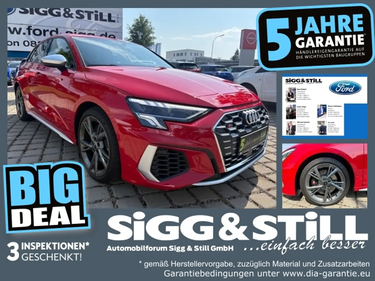 Audi S3 Sportback 2.0 TFSI quattro LED*VIRTUAL*SHZ*PDC Rot - 1