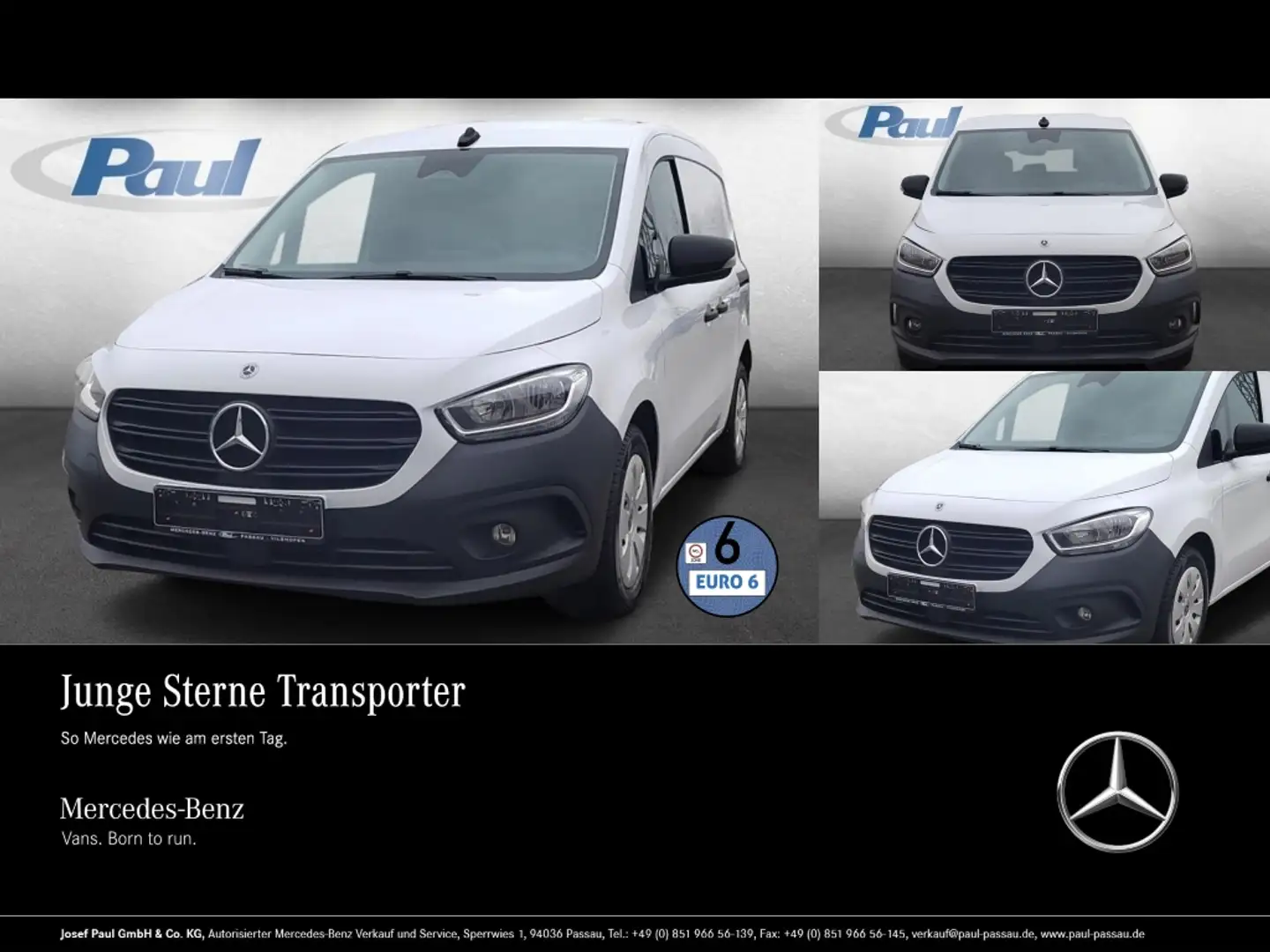 Mercedes-Benz Citan 112 CDI KA 2xSchiebetür+Navi+Kam+Tempomat Weiß - 1