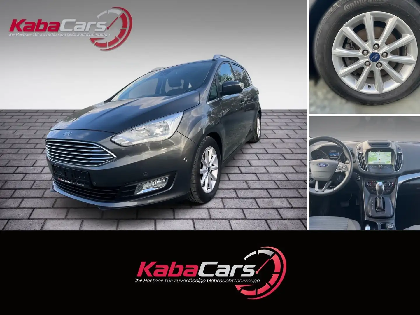 Ford Grand C-Max Titanium Automatik 1.Hand Grau - 2