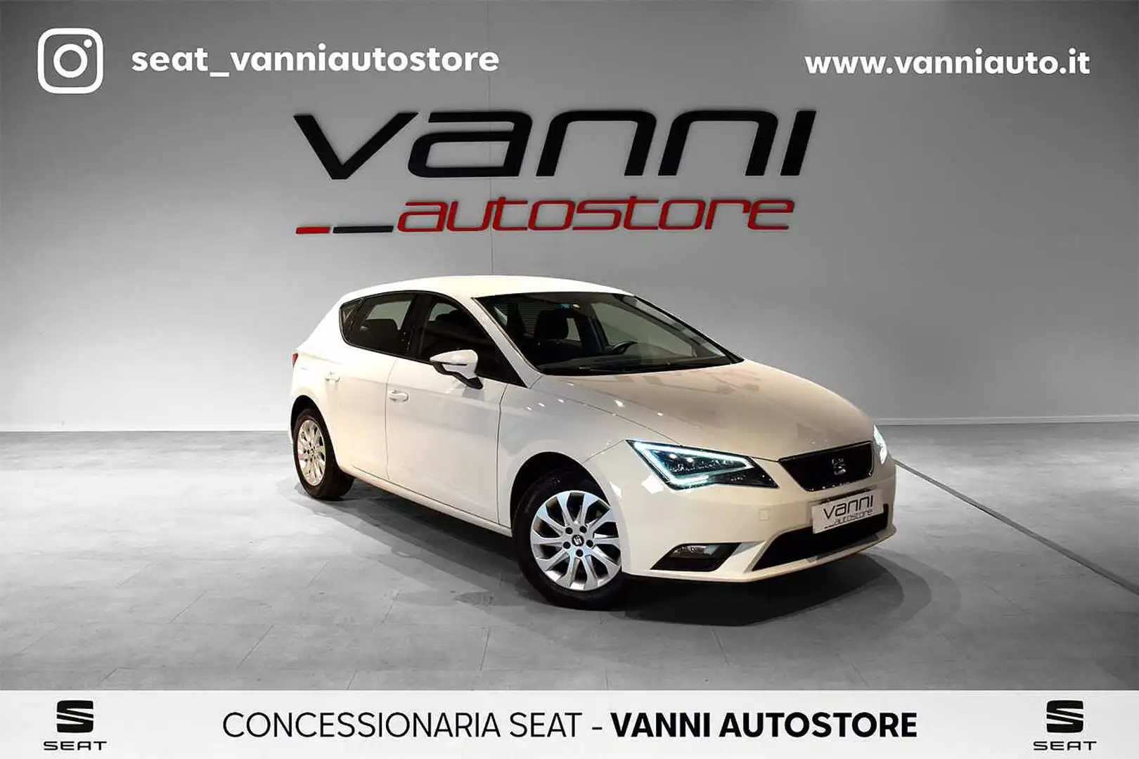 SEAT Leon 1.6 TDI 110 CV 5 Porte Start/Stop Style Bianco - 1