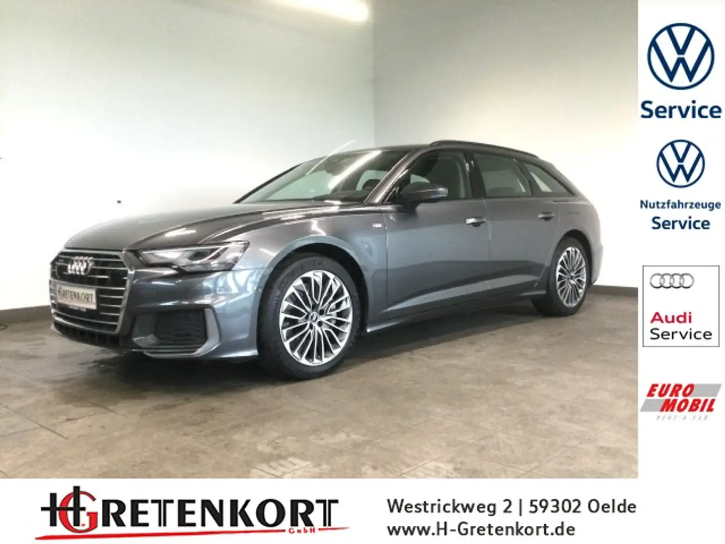 Audi A6 Avant TFSI e S Line Panodach Head-up Display Gris - 1