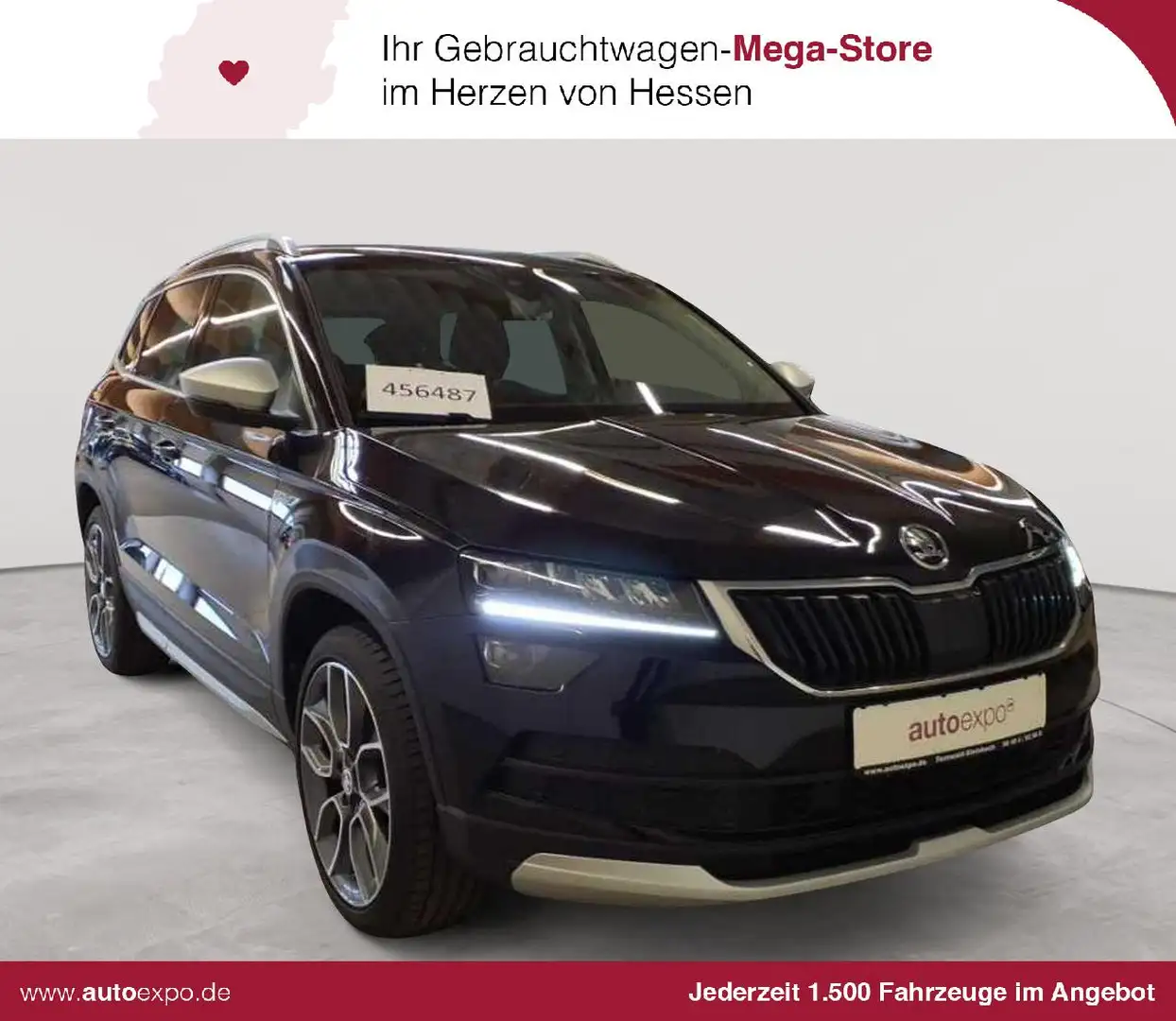 Skoda Karoq Karoq 2.0 TDI 4x4 Scout AHK LED STH Schwarz - 1