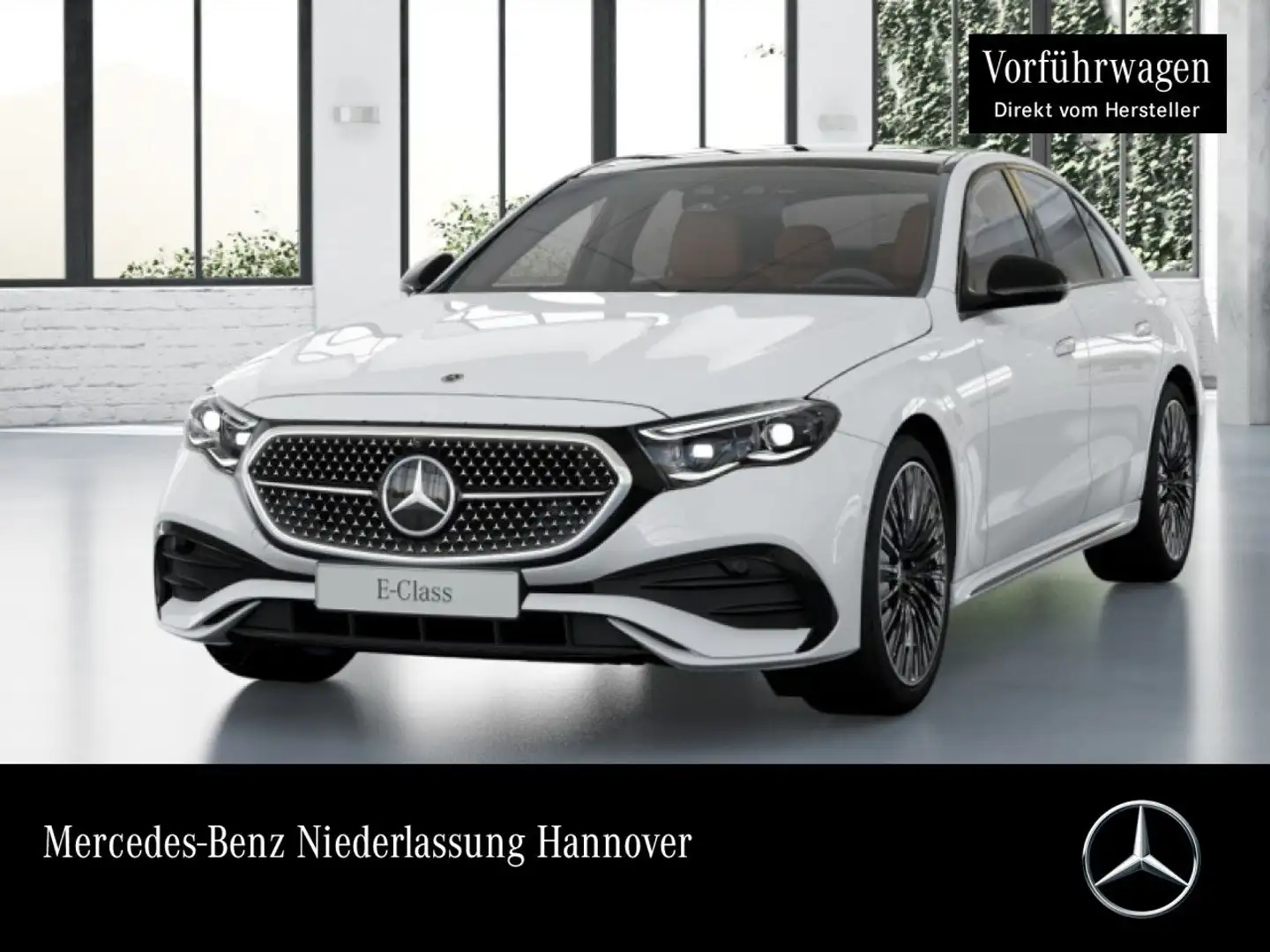Mercedes-Benz E 200 AMG Fahrass 360° Pano Burmester Distr. HUD Blanc - 1