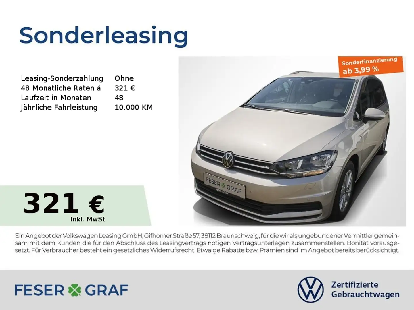 Volkswagen Touran Comfortline 1.5 TSI DSG Navi AHK Kamera SiHz Silber - 1