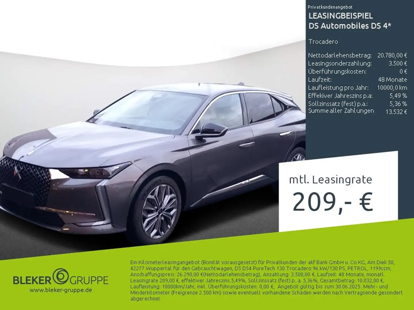 DS Automobiles DS 4 Trocadero Gris - 1