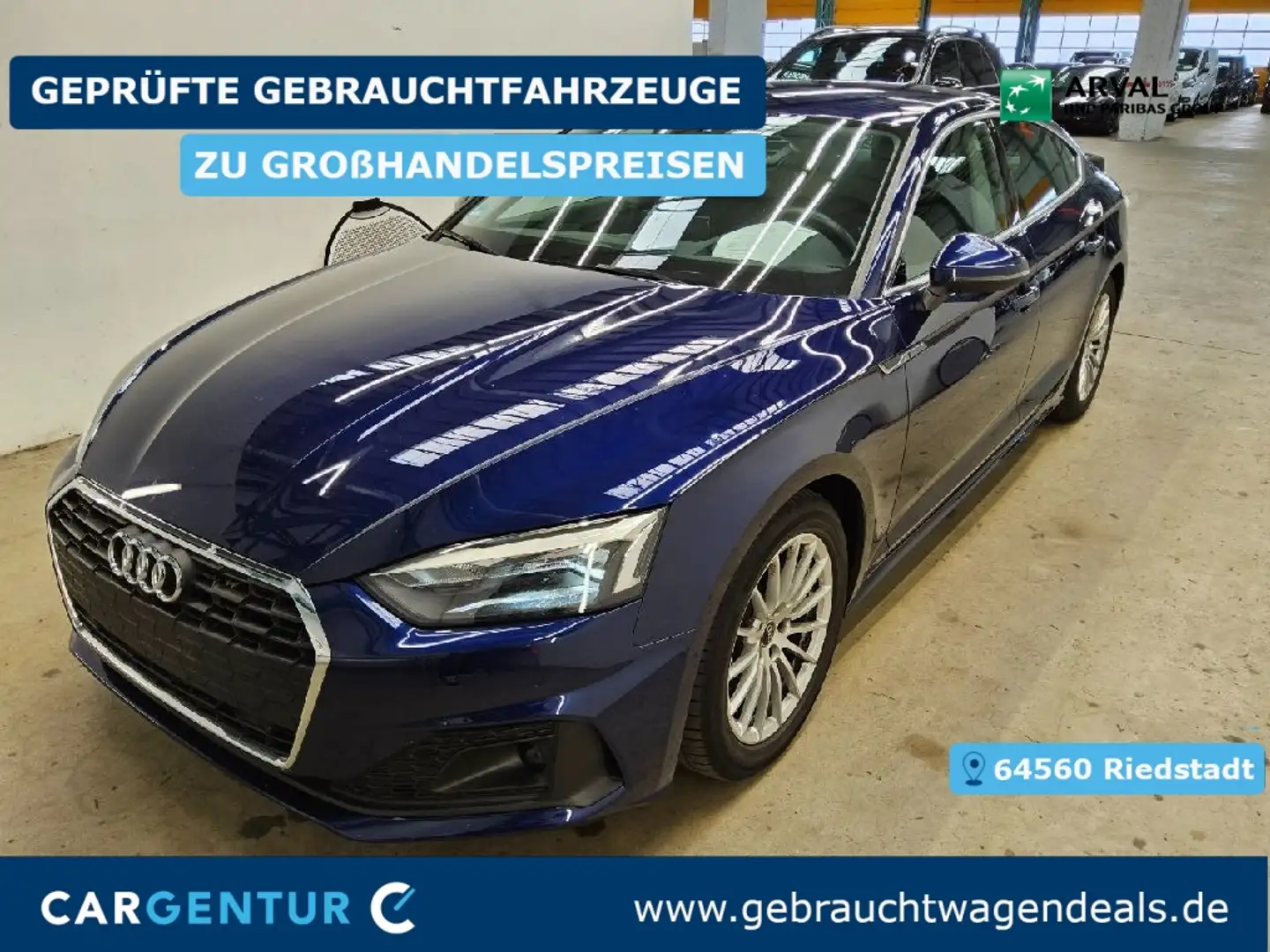 Audi A5 35 2.0 TDI Sportback basis 360° SpoSi Blau - 1