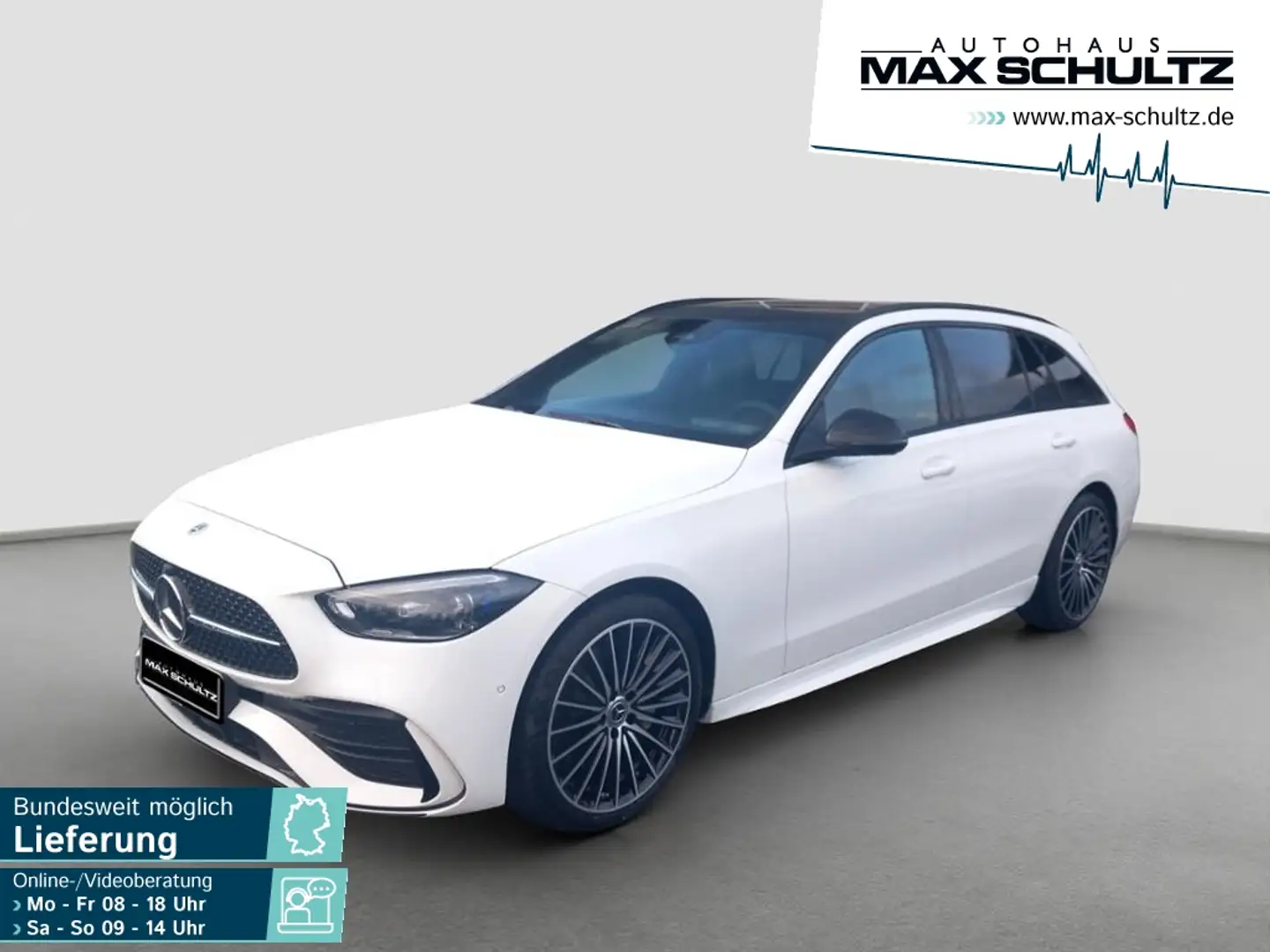 Mercedes-Benz C 220 d T AMG*AHK*Pano-Dach*360*Sitzhzg*Sound* Weiß - 1