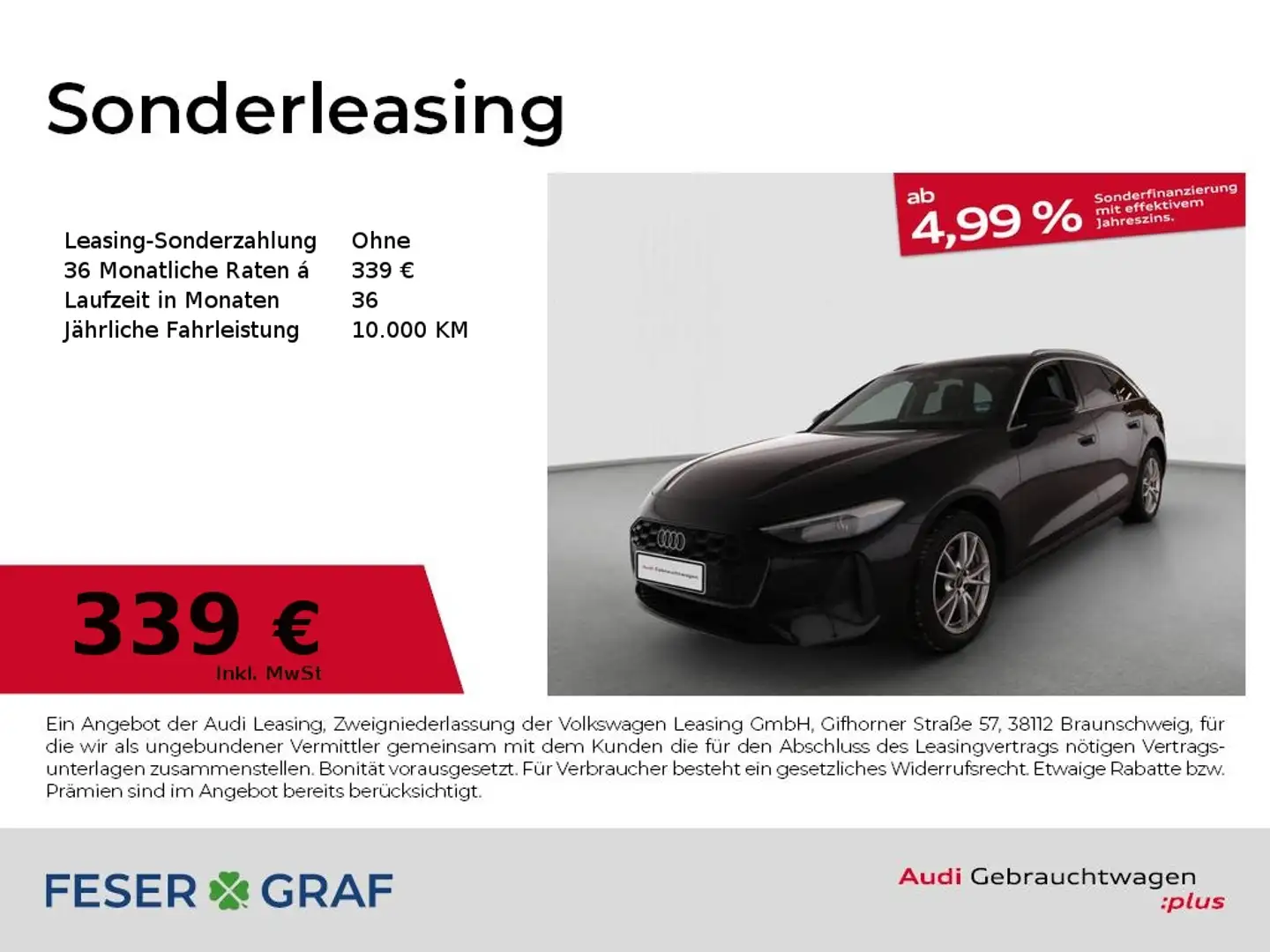 Audi A5 Avant TFSI S tronic AHK/Navi/Alu18/Kamera/ACC Rück Schwarz - 1