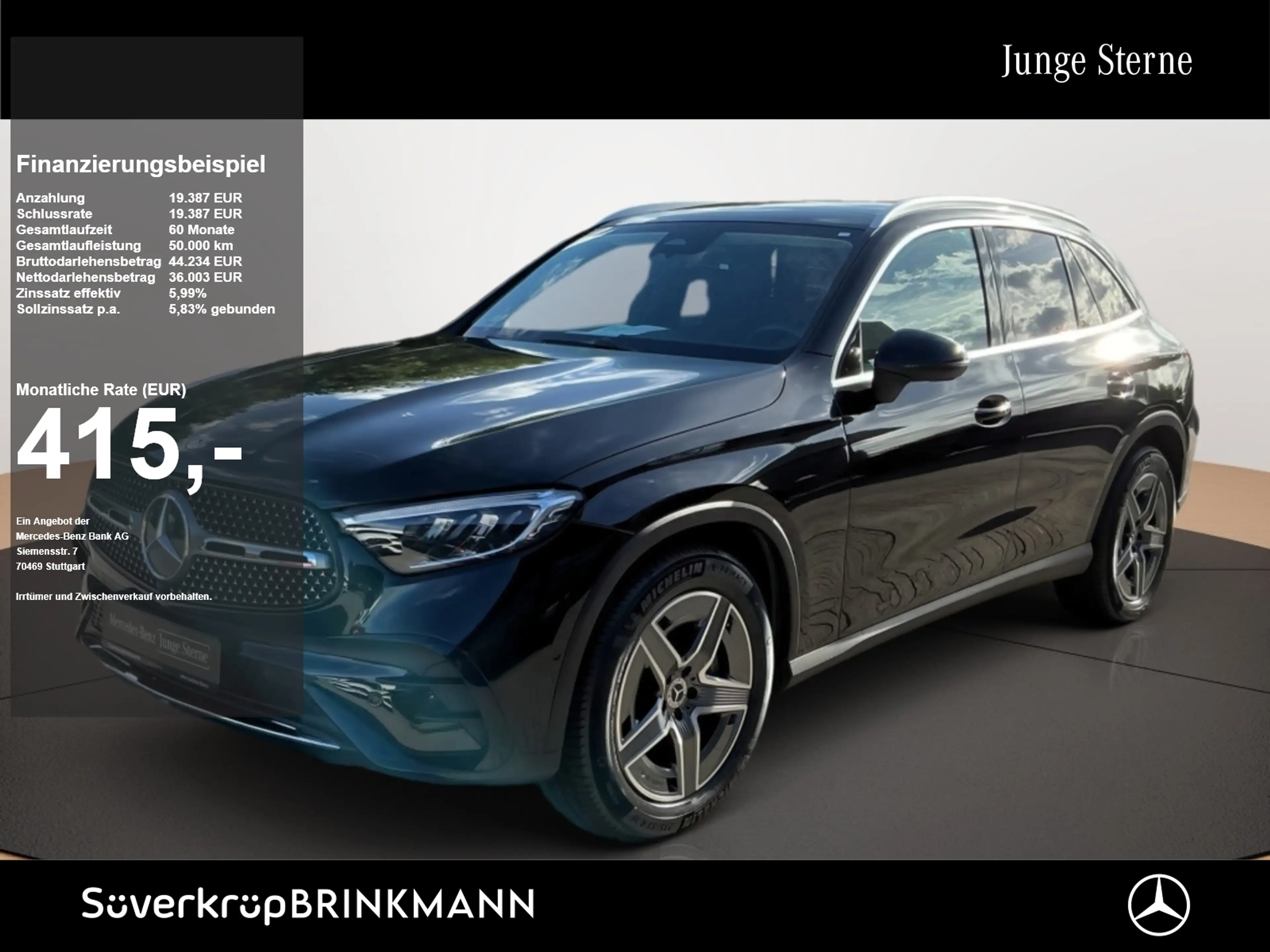 Mercedes-Benz GLC 300 4M AMG MEMO AHK KAMERA PANO SPUR PDC SHD